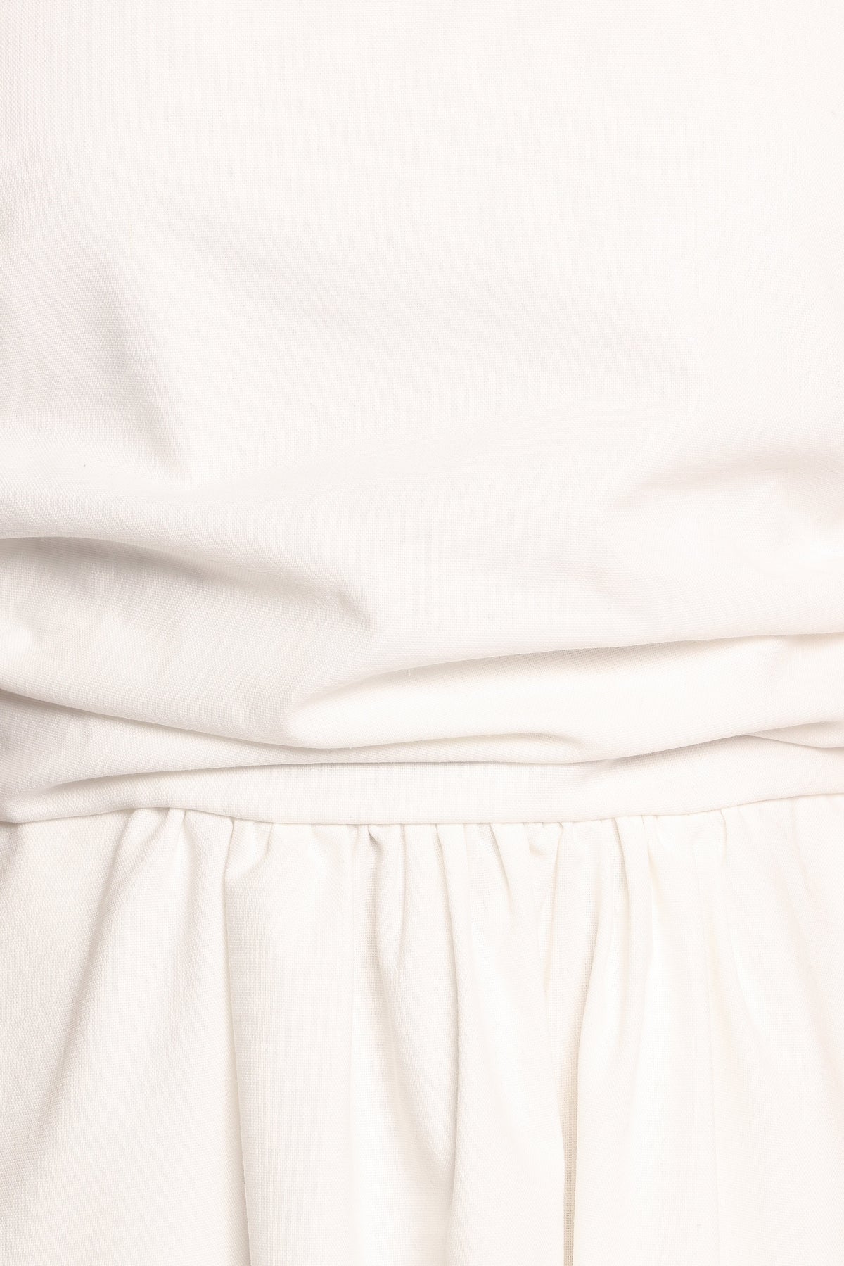 Clo Puff Sleeve Midi Dress in White – view 8 of 9