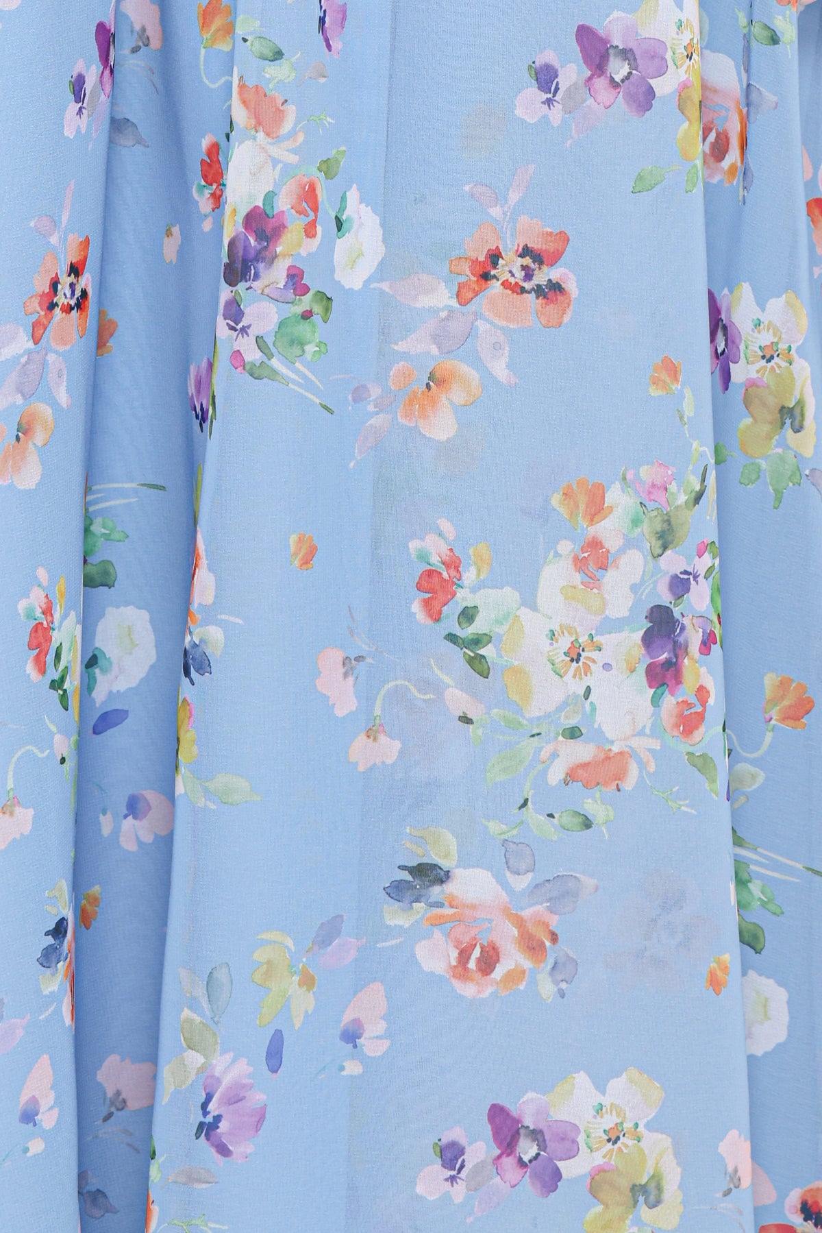 Codie Off Shoulder Maxi Dress in Cornflower Blue Floral – view 7 of 8
