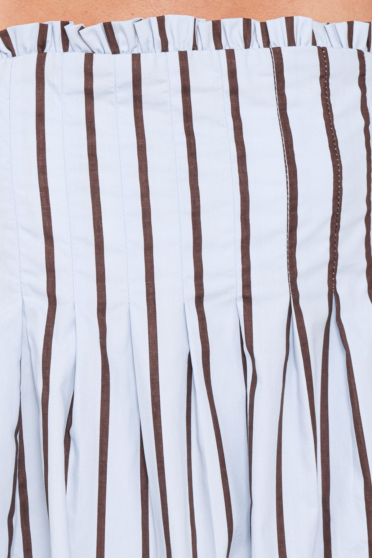 Cole Mini Dress in Blue/Brown Stripe – view 8 of 9