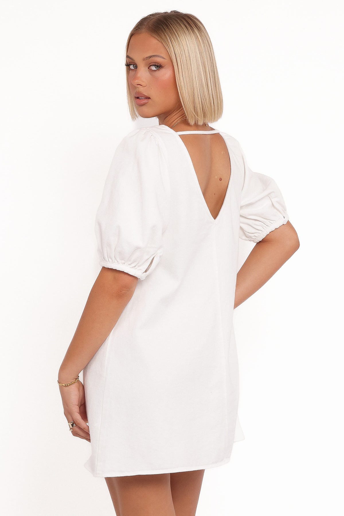 Coleman Mini Dress in Cream – view 4 of 8