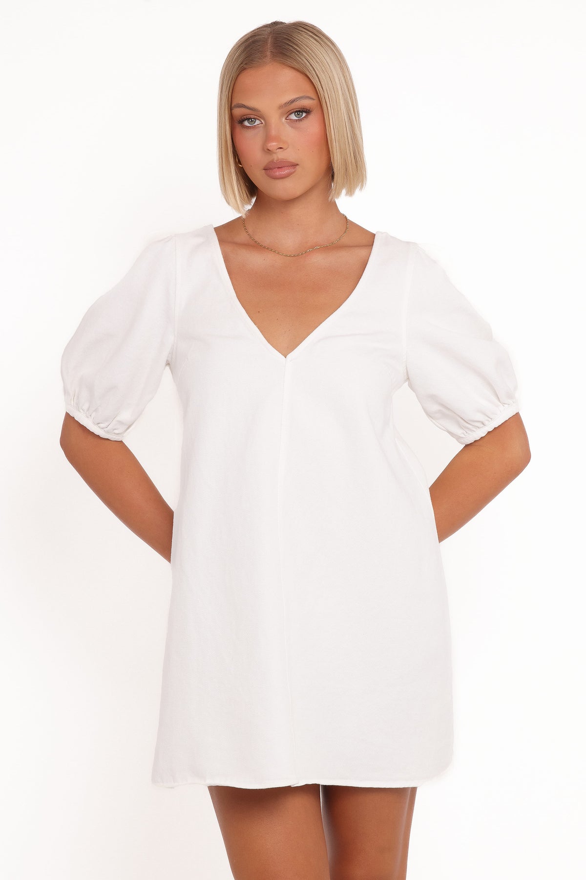 Coleman Mini Dress in Cream – view 1 of 8
