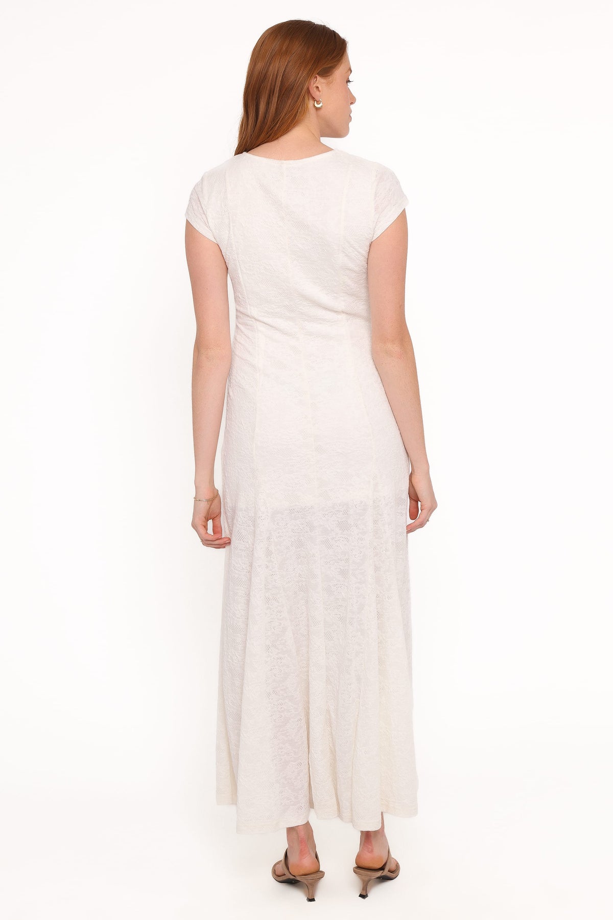 Constance Lace Maxi Dress in White – view 4 of 7