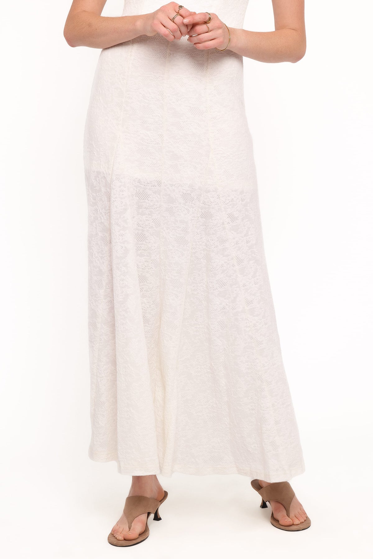 Constance Lace Maxi Dress in White – view 5 of 7