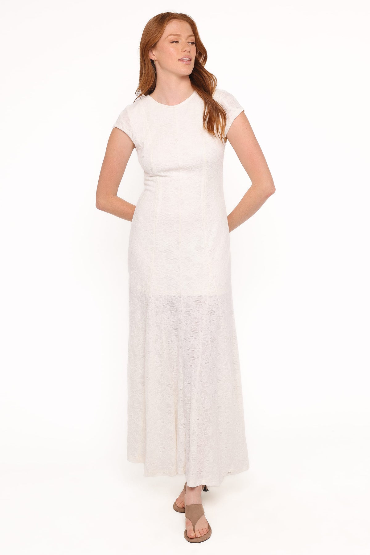 Constance Lace Maxi Dress in White – view 1 of 7