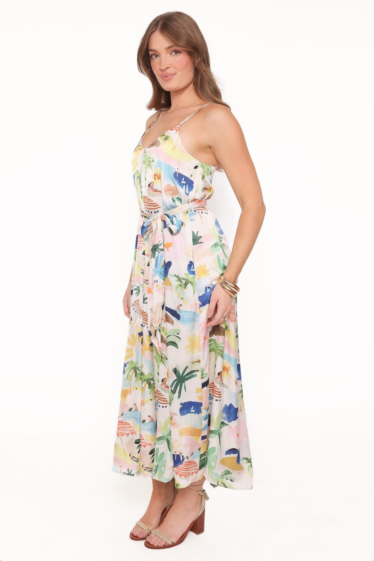 Coralee Maxi Dress in Cream Resort Isle – view 3 of 6