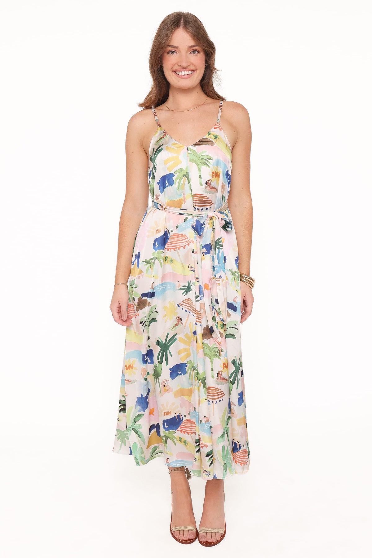 Coralee Maxi Dress in Cream Resort Isle – view 1 of 6