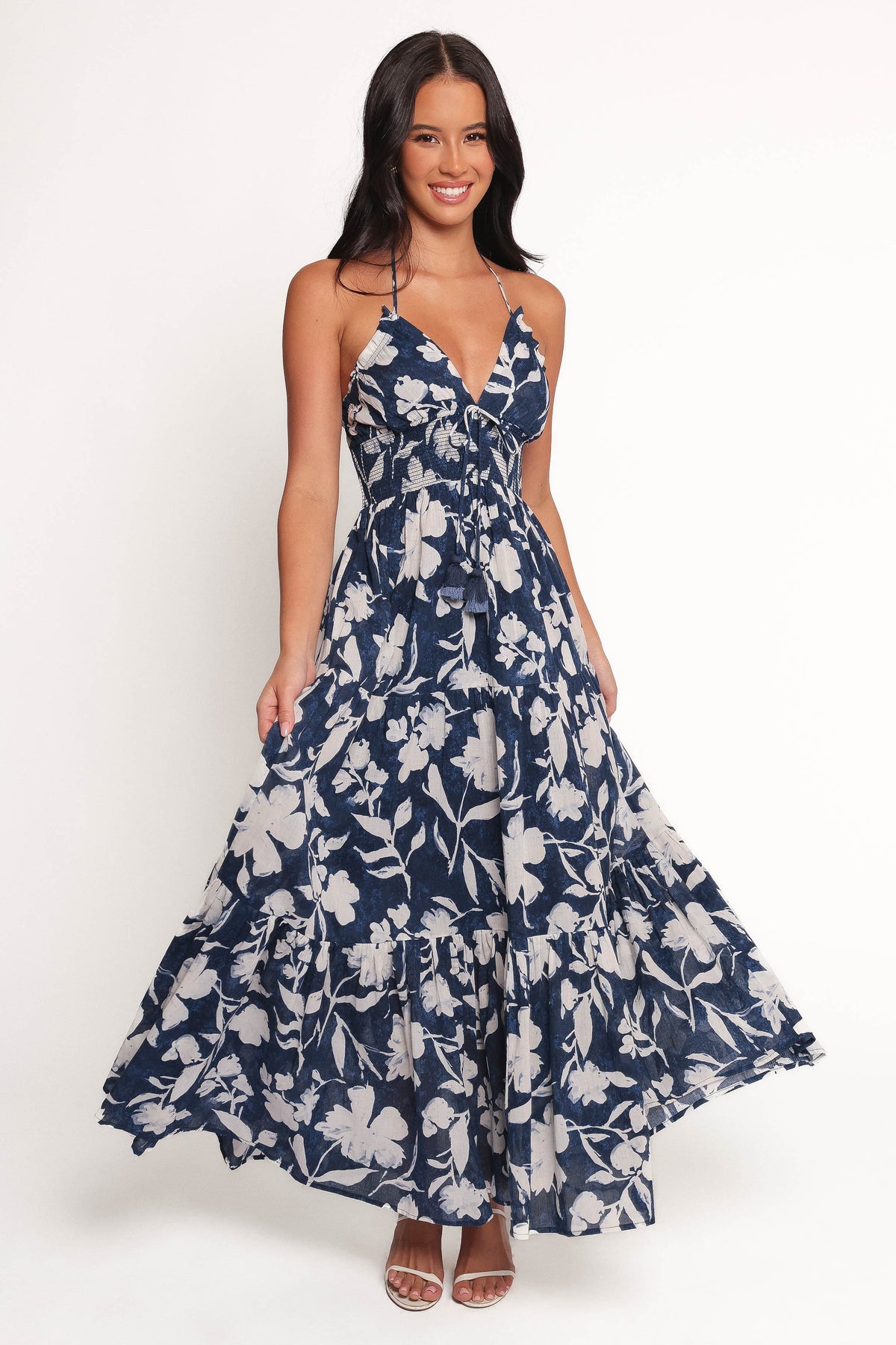 Coralie Maxi Dress in Navy Peony – view 1 of 7