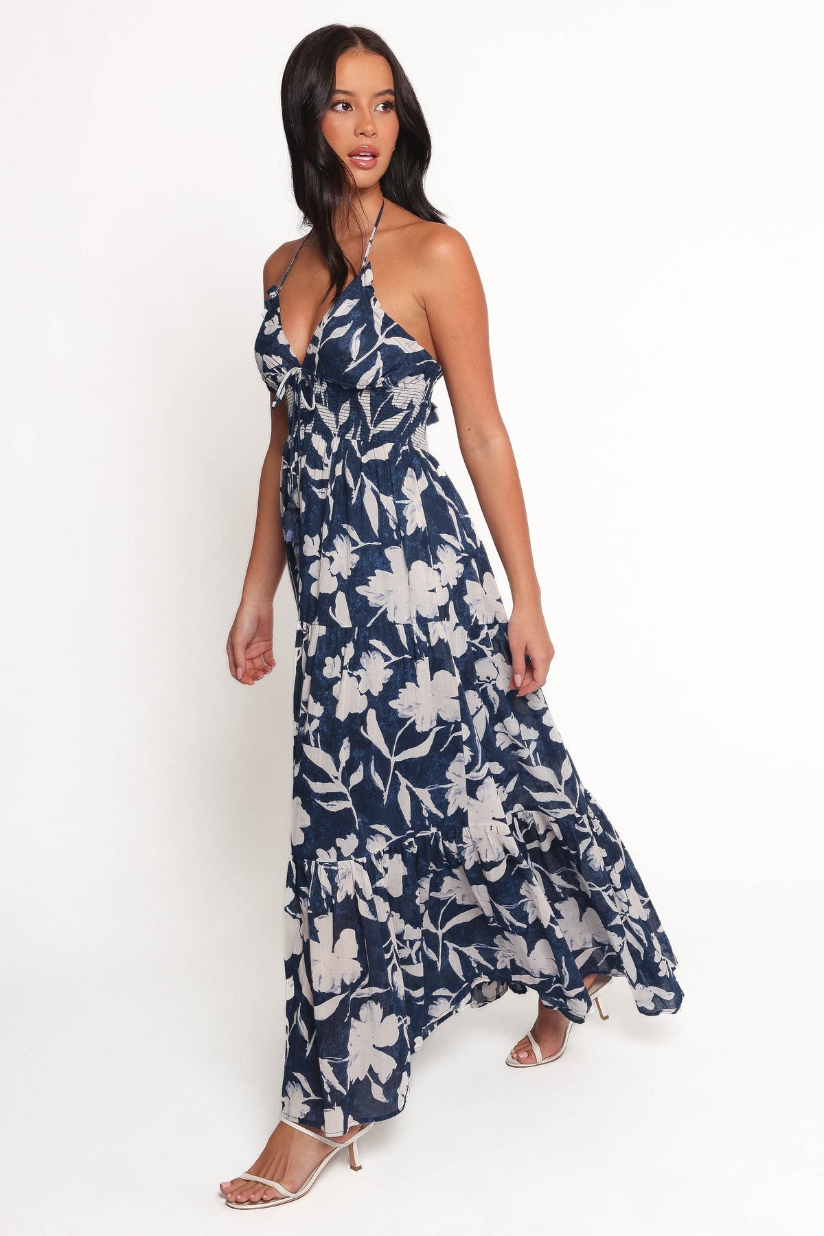 Coralie Maxi Dress in Navy Peony – view 3 of 7