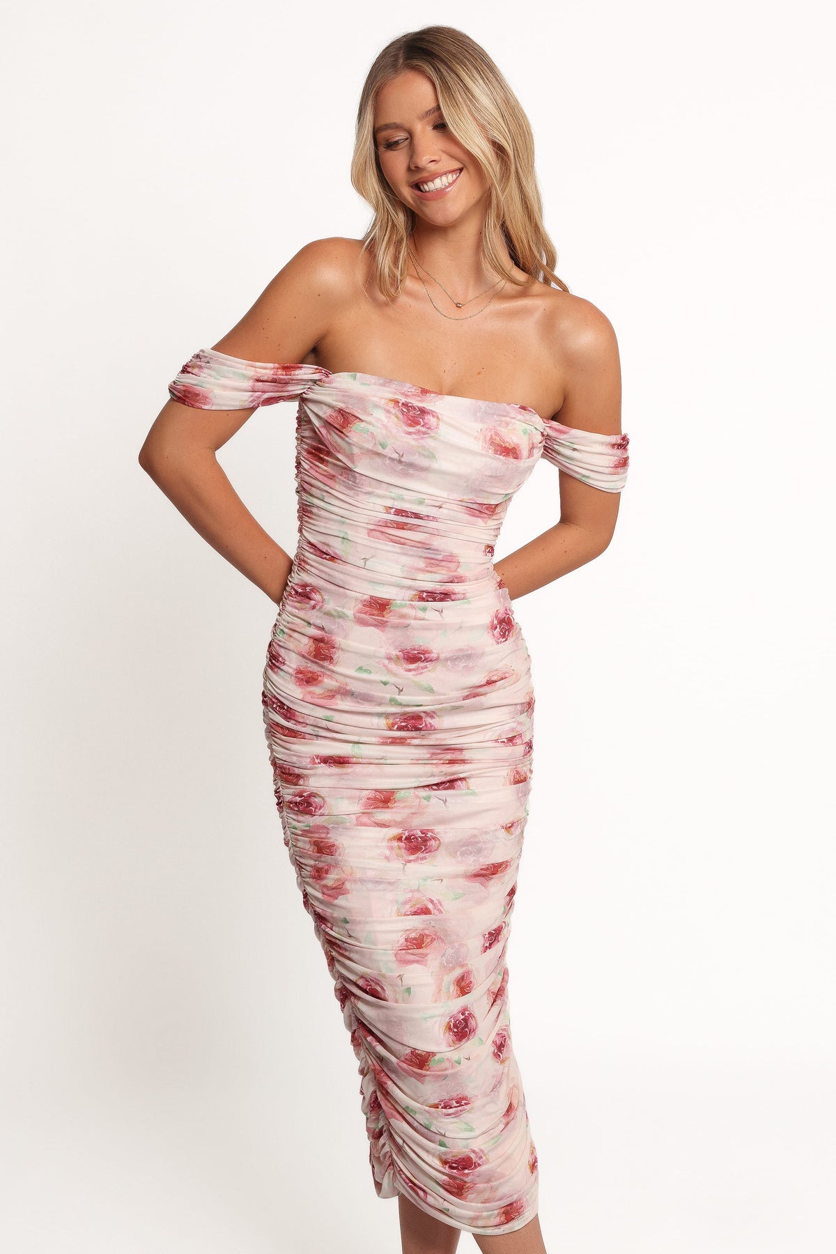 Cyra Midi Dress in Rose – view 6 of 7
