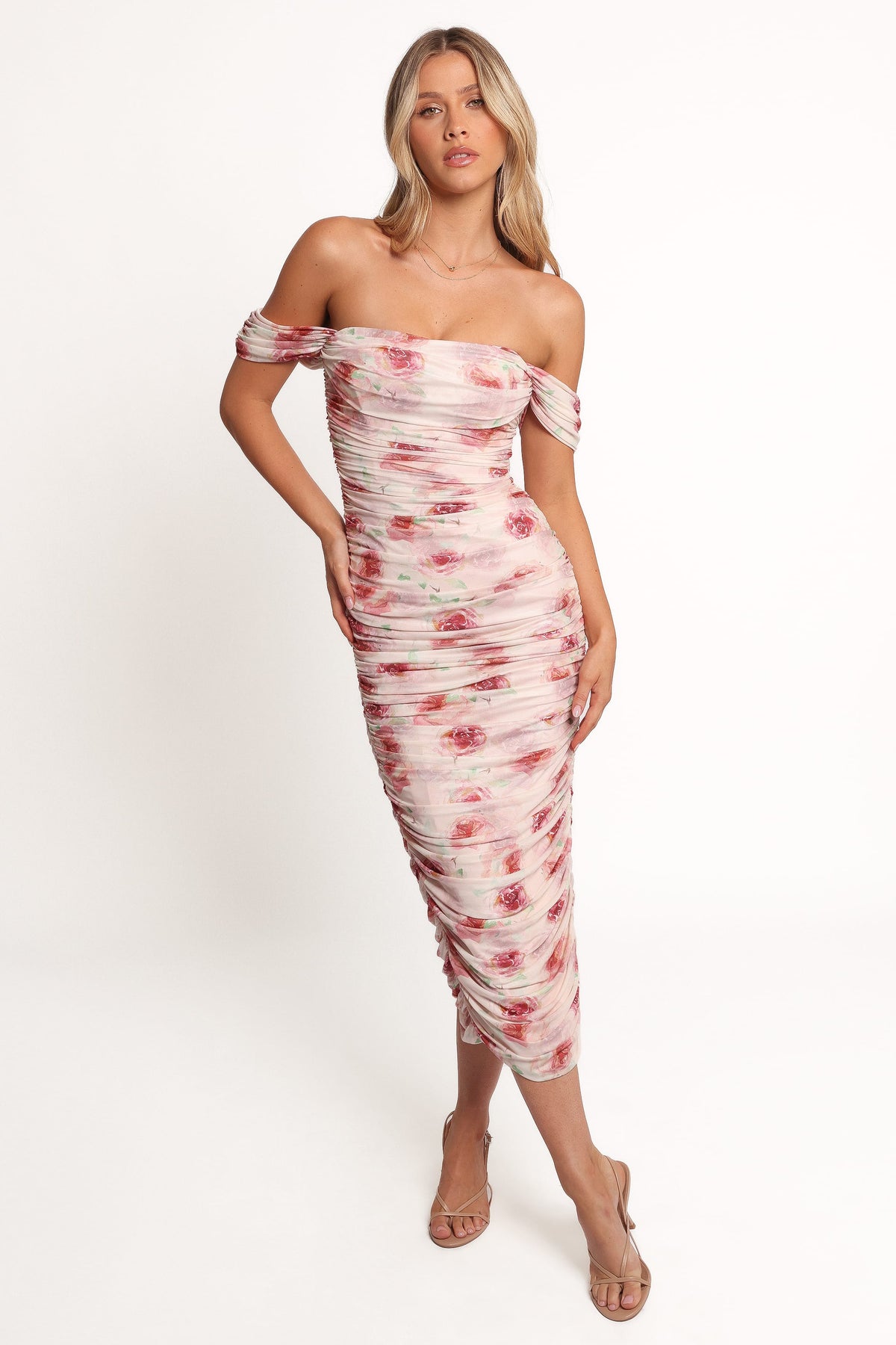 Cyra Midi Dress in Rose – view 1 of 7
