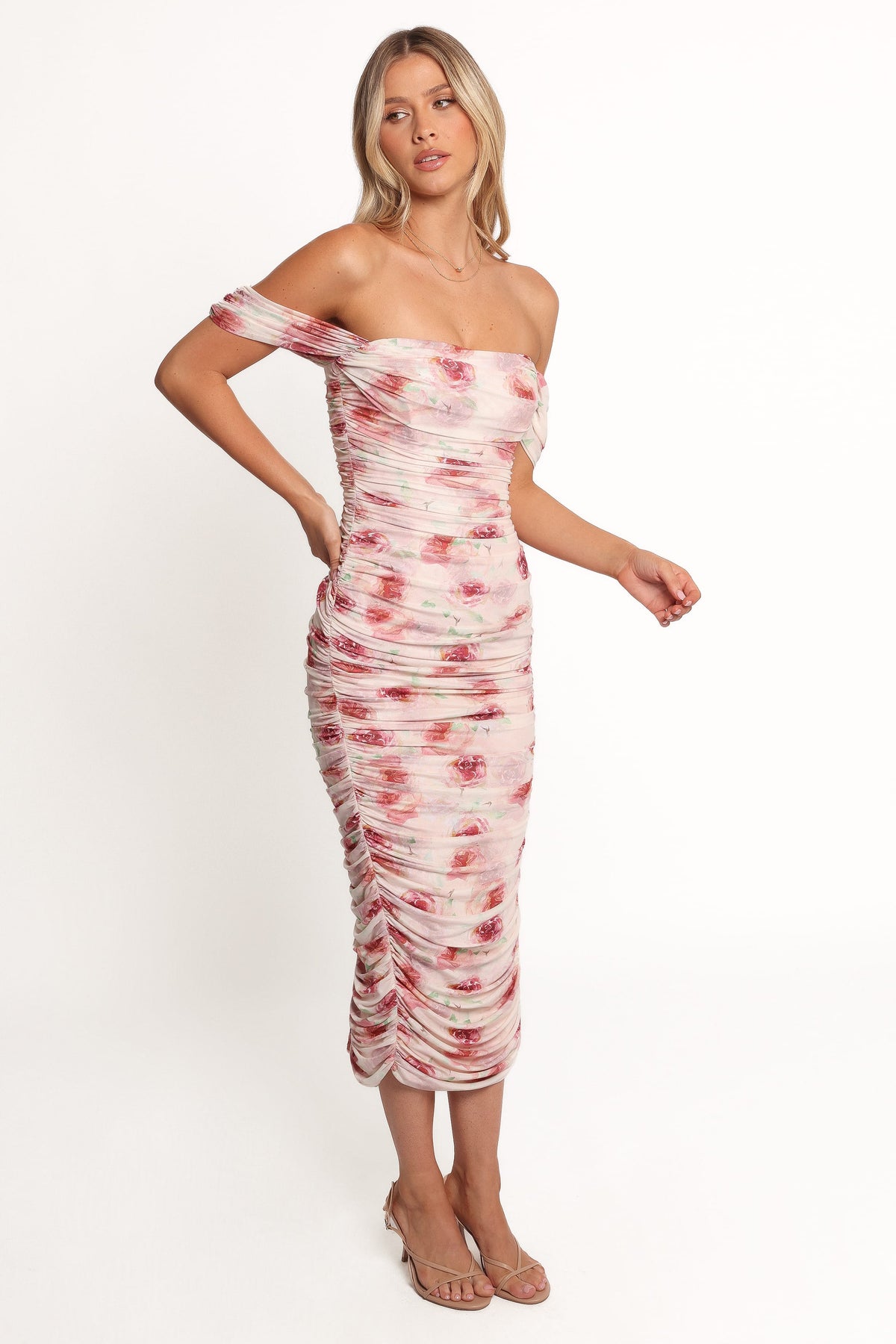 Cyra Midi Dress in Rose – view 5 of 7