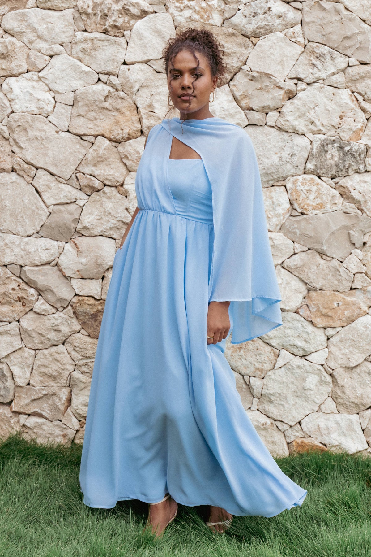 Darlee Maxi Dress in Cornflower Blue – view 1 of 7