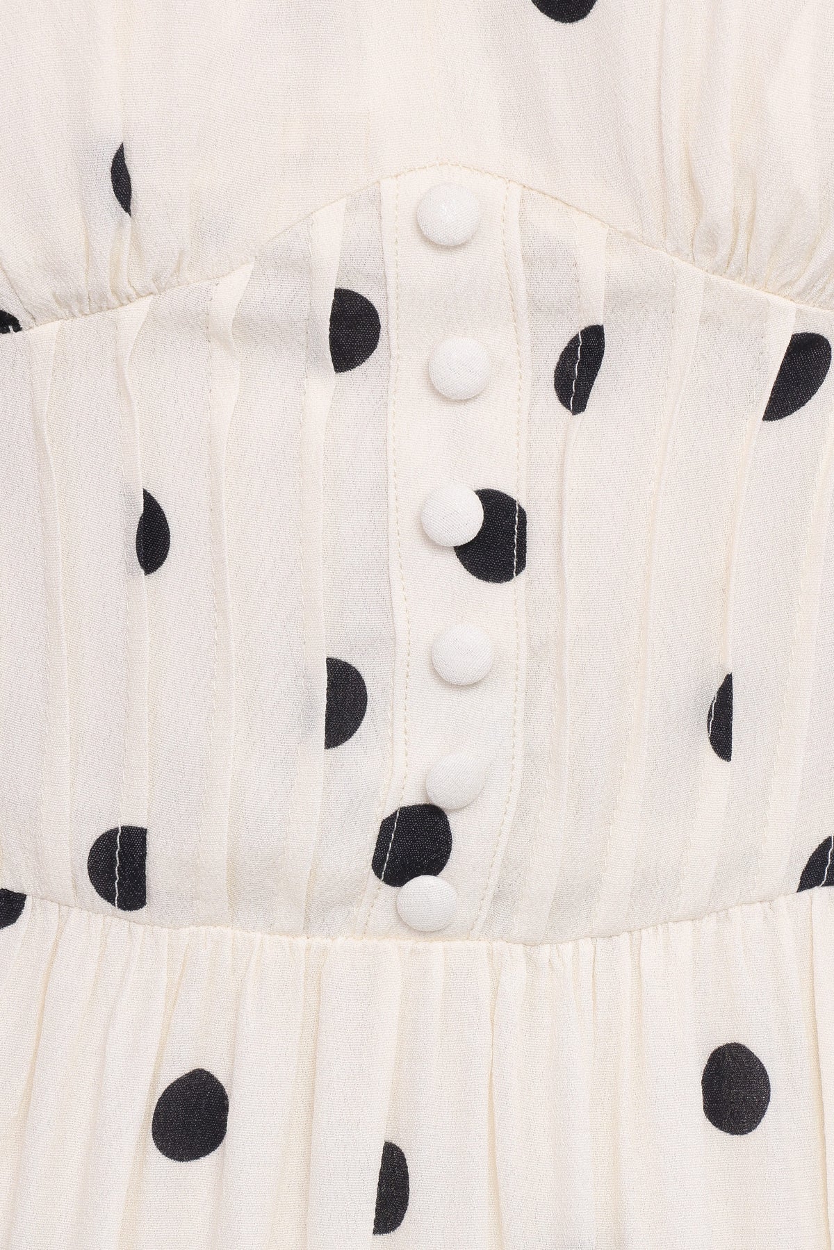 Darline Midi Dress in White Polka Dot – view 6 of 6