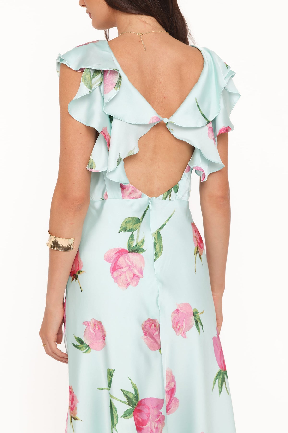 Darling Maxi Dress in Rose Mint Floral – view 2 of 6