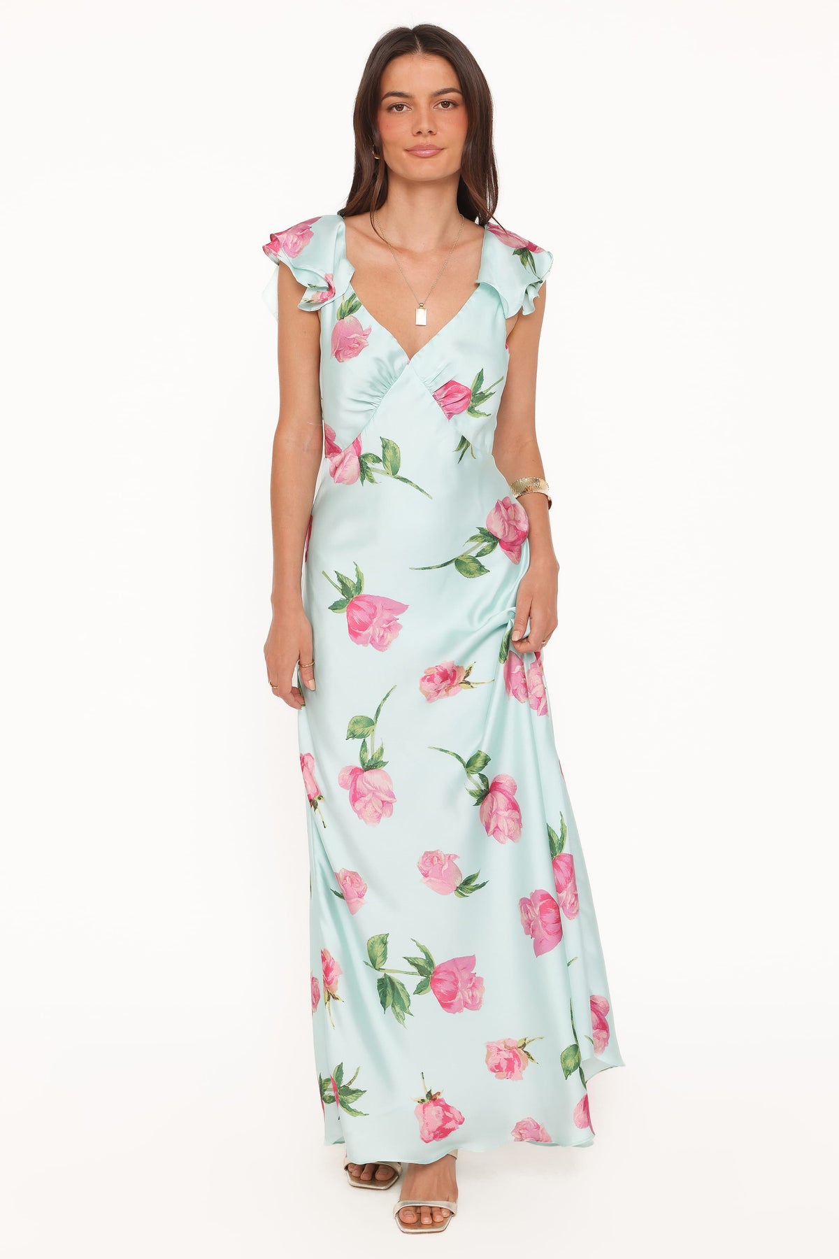 Darling Maxi Dress in Rose Mint Floral – view 1 of 6
