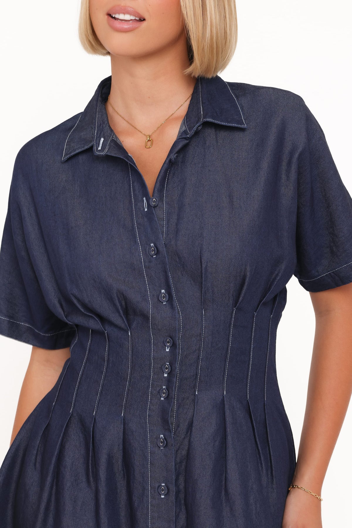 Davine Mini Dress in Blue – view 3 of 8