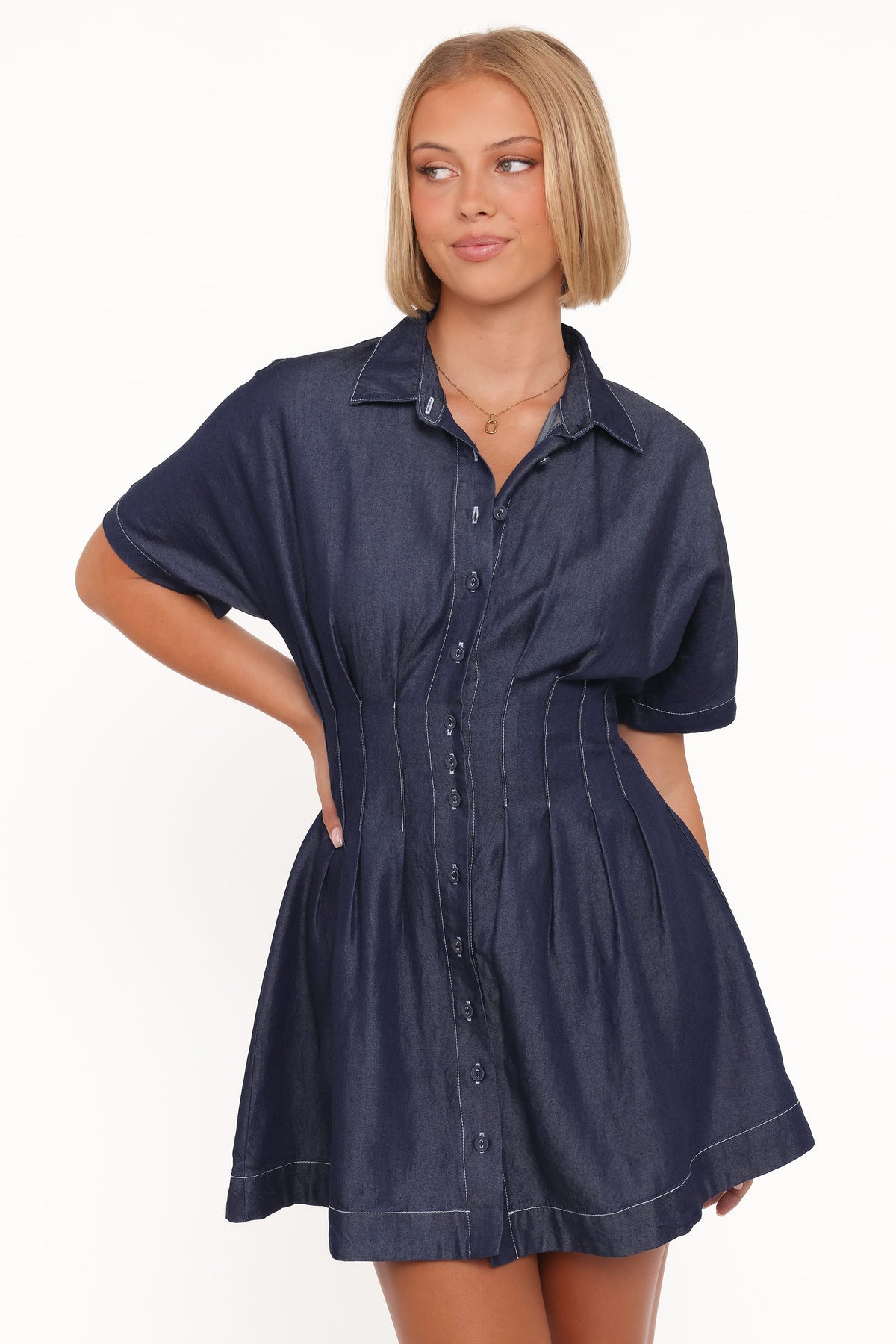 Davine Mini Dress in Blue – view 2 of 8