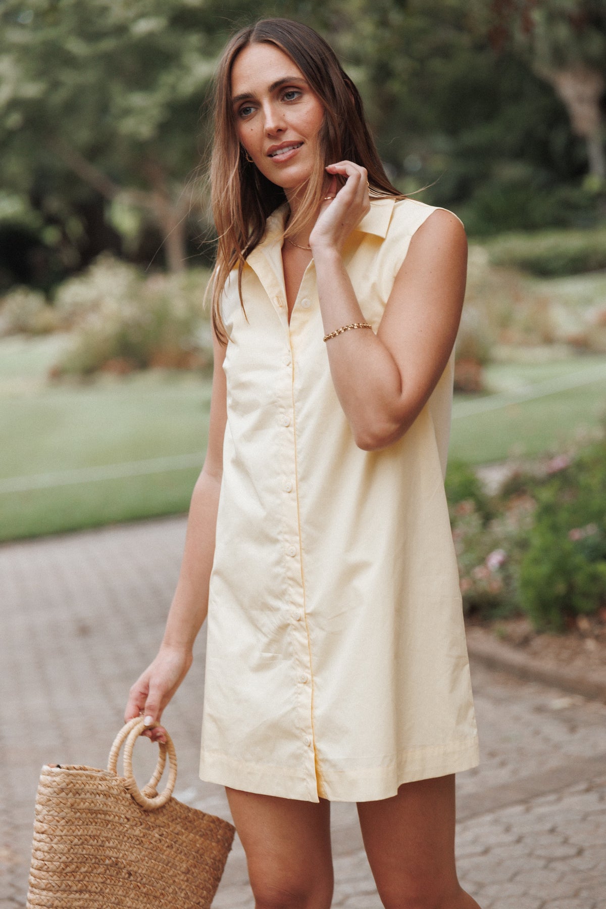 Deirdre Mini Dress in Yellow – view 1 of 8