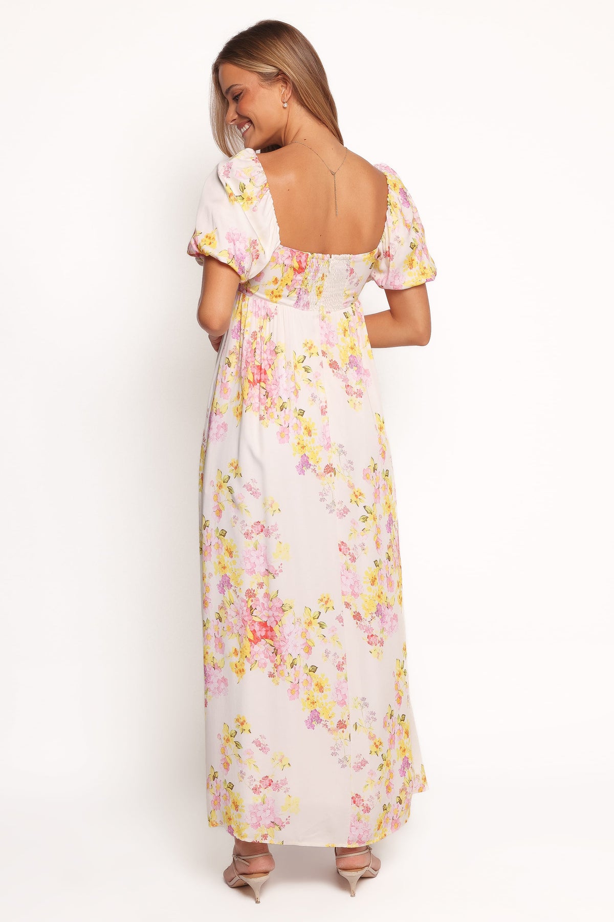 Delaney Maxi Dress in Pink Floral – view 3 of 7