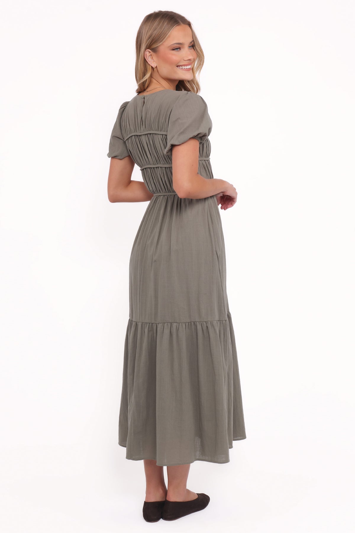 Deloria Maxi Dress in Olive – view 4 of 6