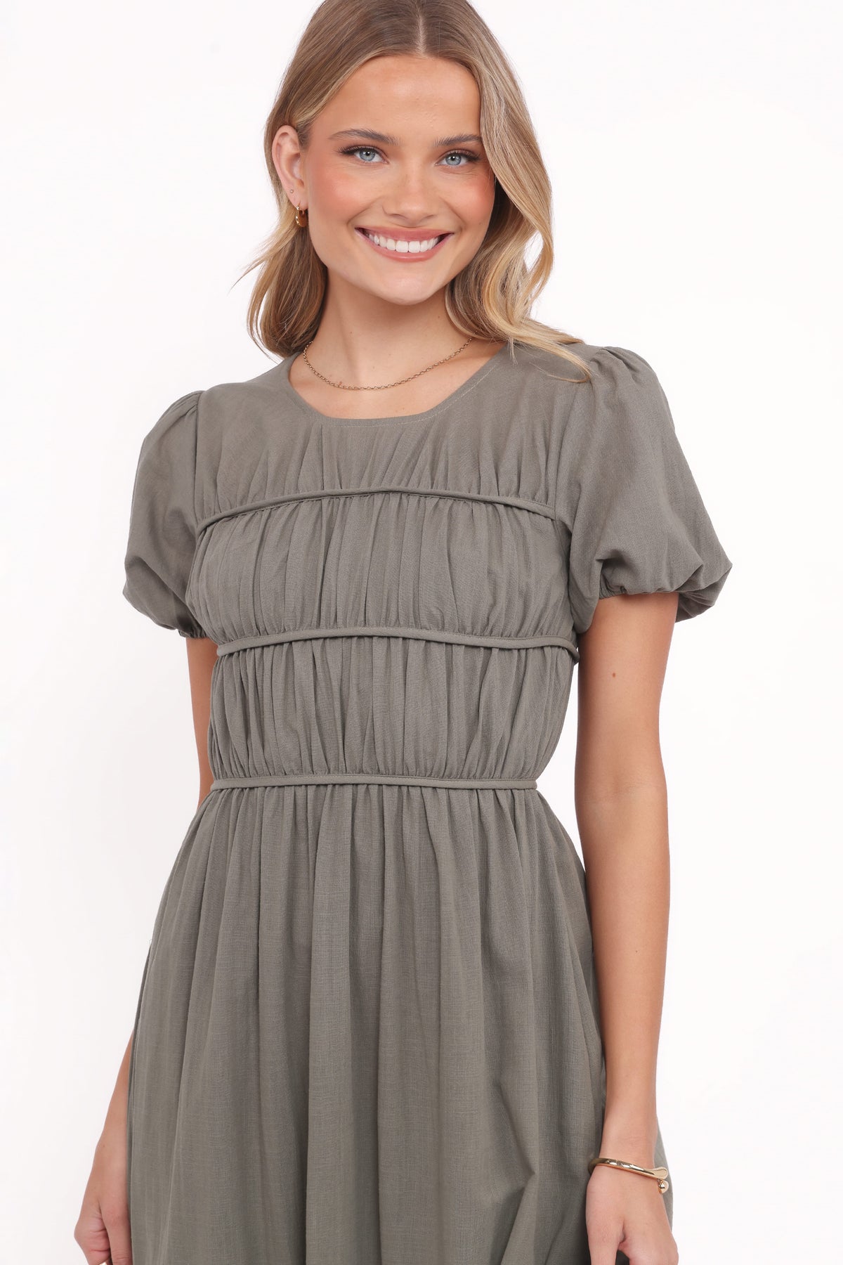 Deloria Maxi Dress in Olive – view 2 of 6
