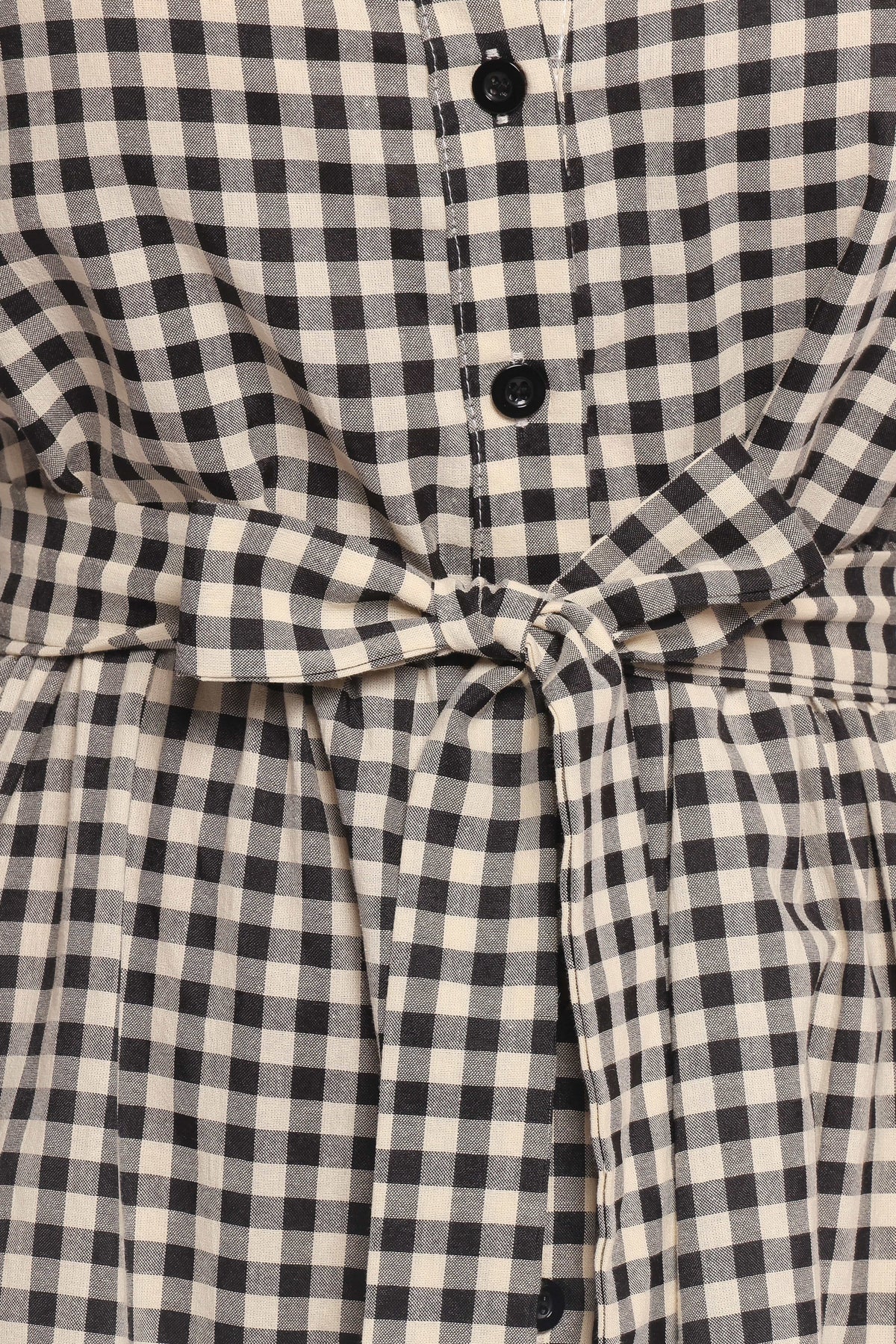 Dixon Maxi Dress in Black Cream Gingham – view 7 of 9