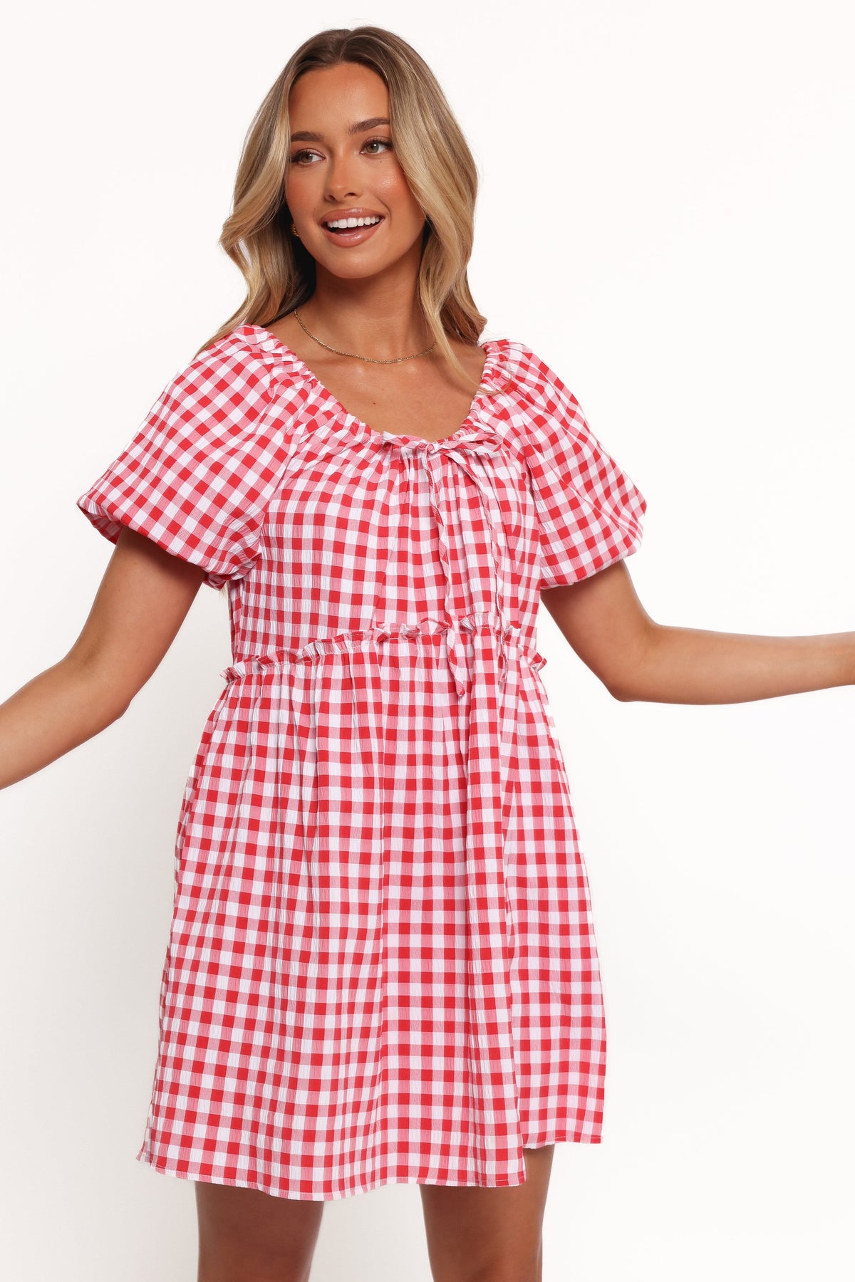 Dorothea Mini Dress in Red – view 8 of 10