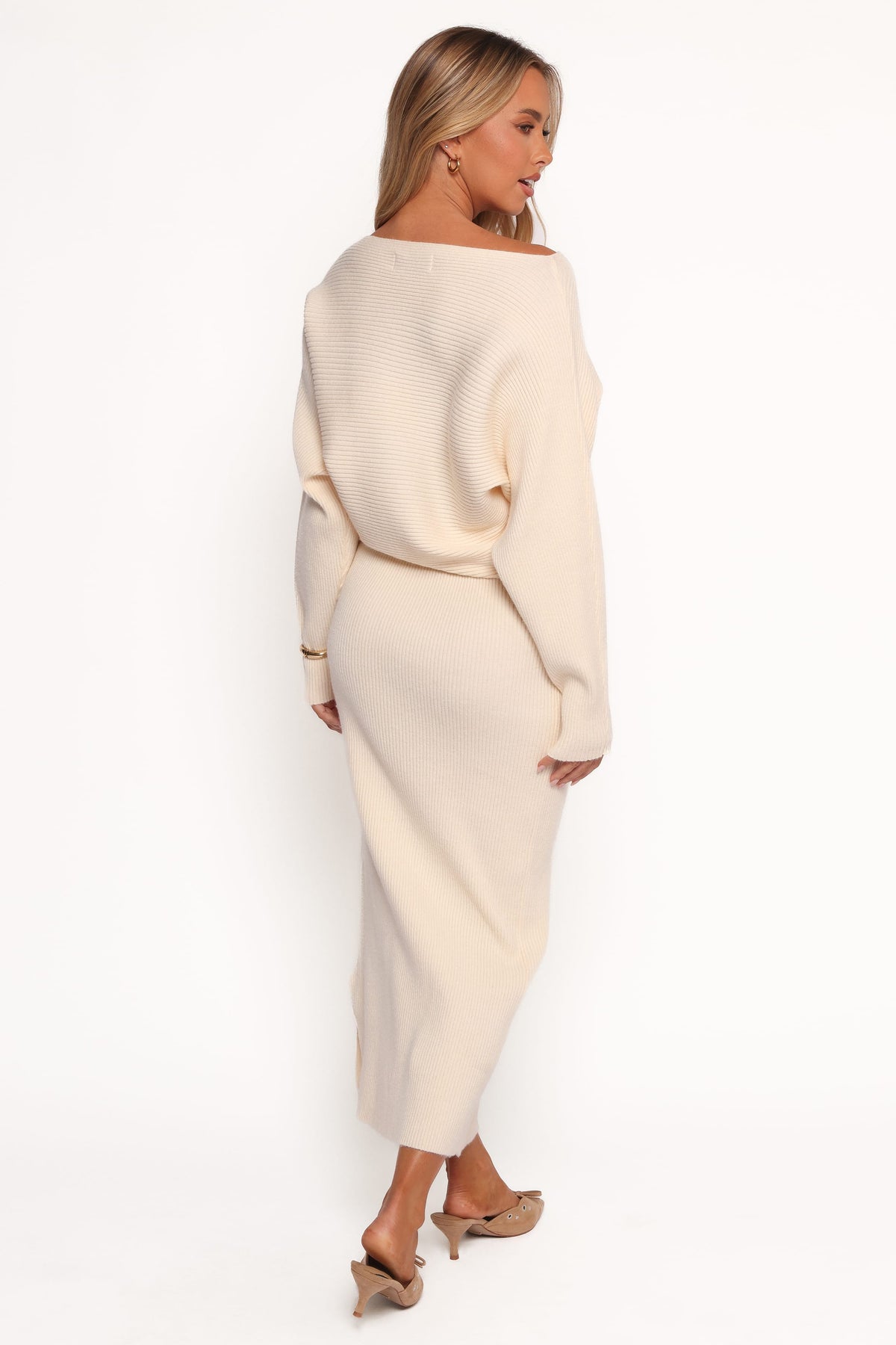 Duncan Knit Dress in Cream – view 3 of 5