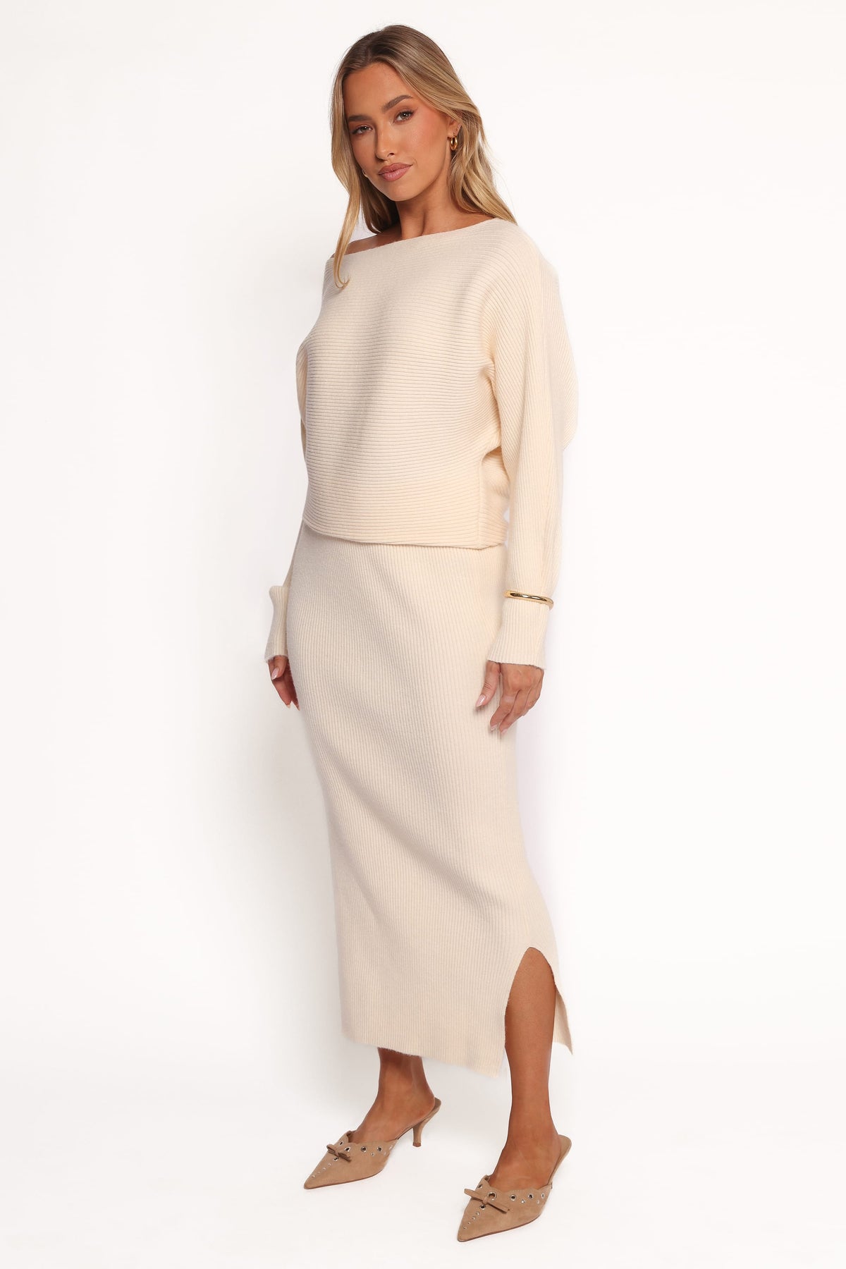 Duncan Knit Dress in Cream – view 2 of 5