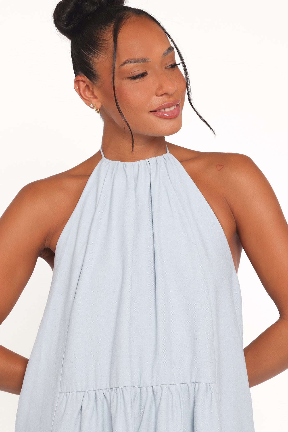 Eimear Halterneck Maxi Dress in Blue – view 3 of 6