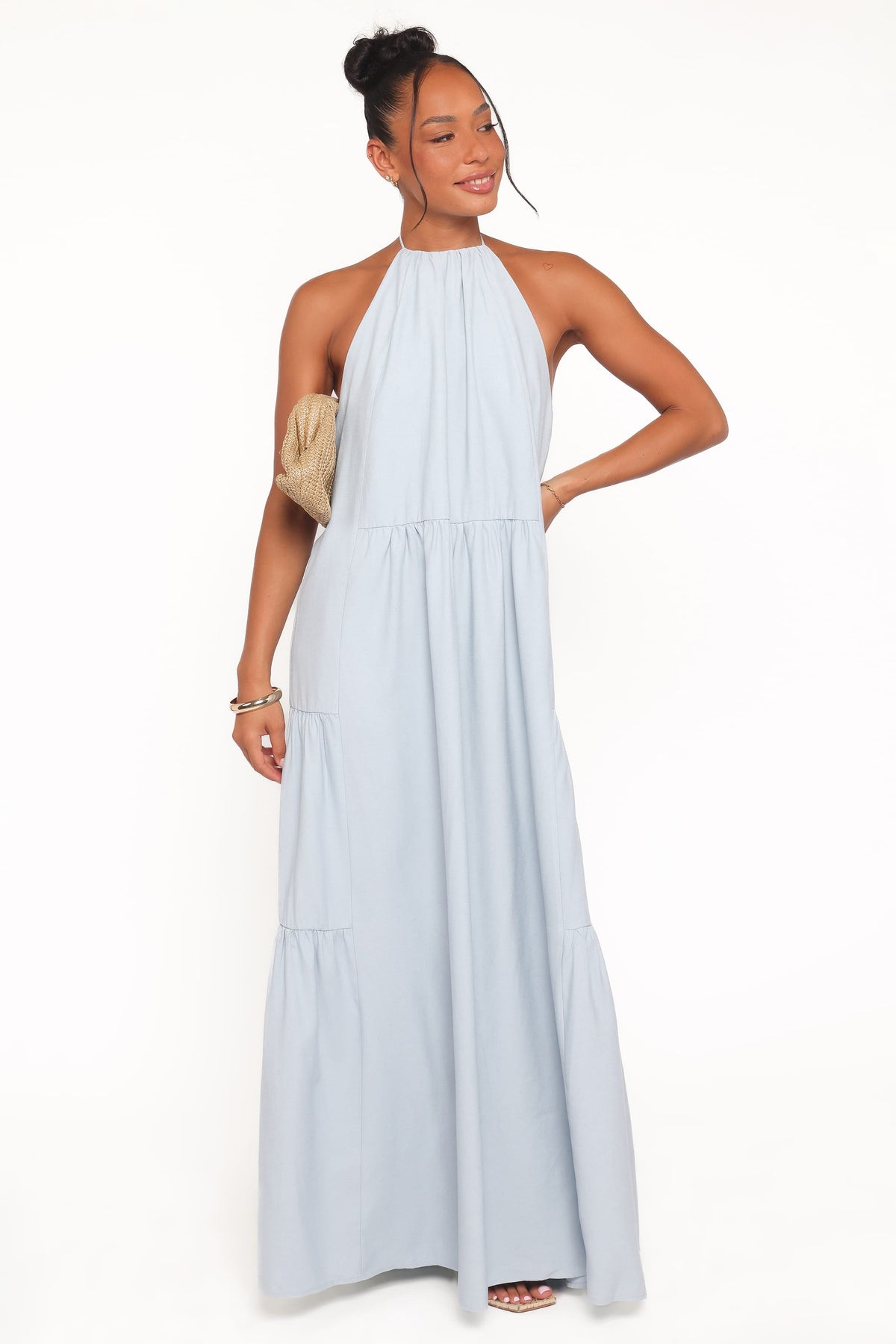 Eimear Halterneck Maxi Dress in Blue – view 2 of 6