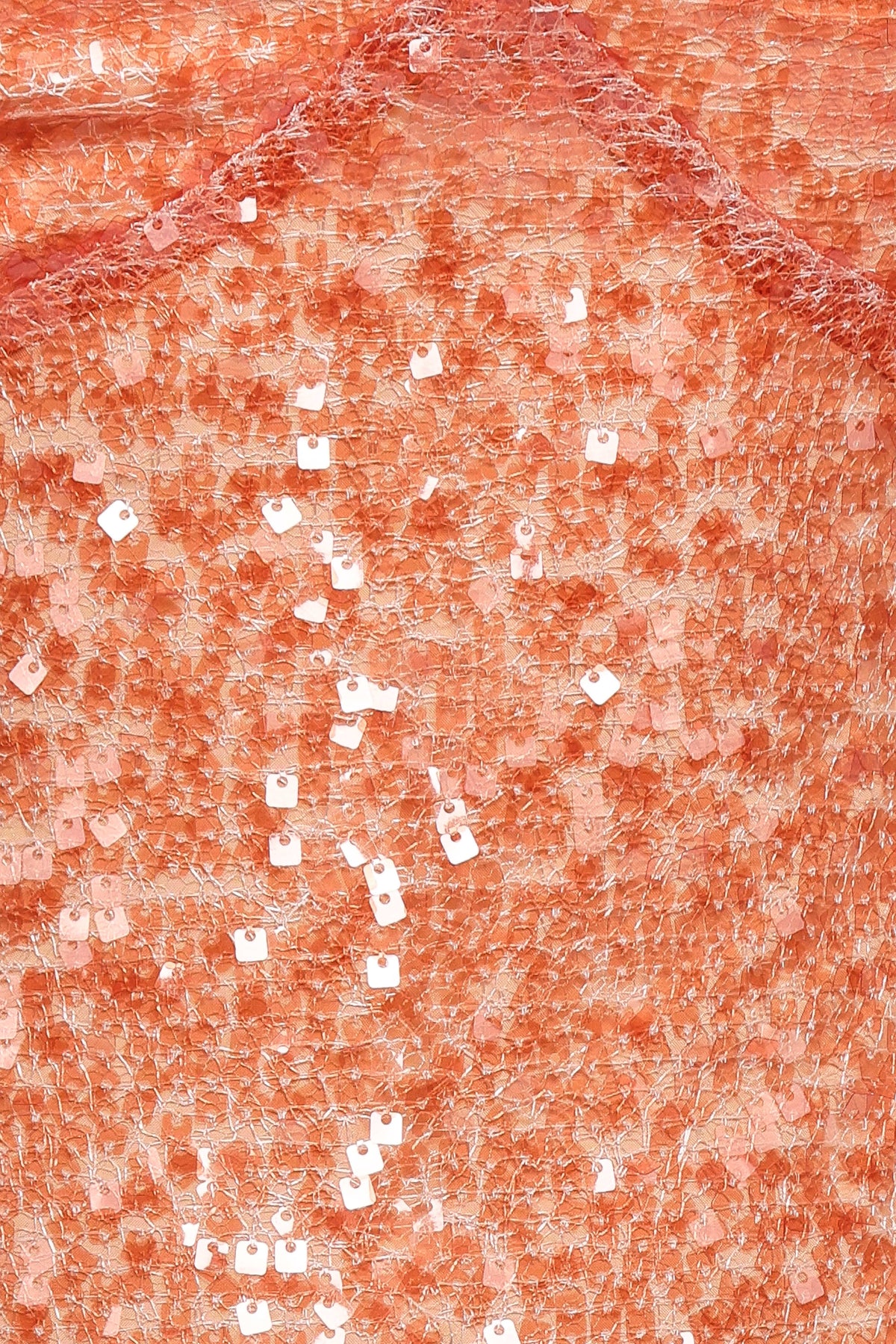 Eisley Halter Midi Dress in Orange Sequin – view 6 of 7