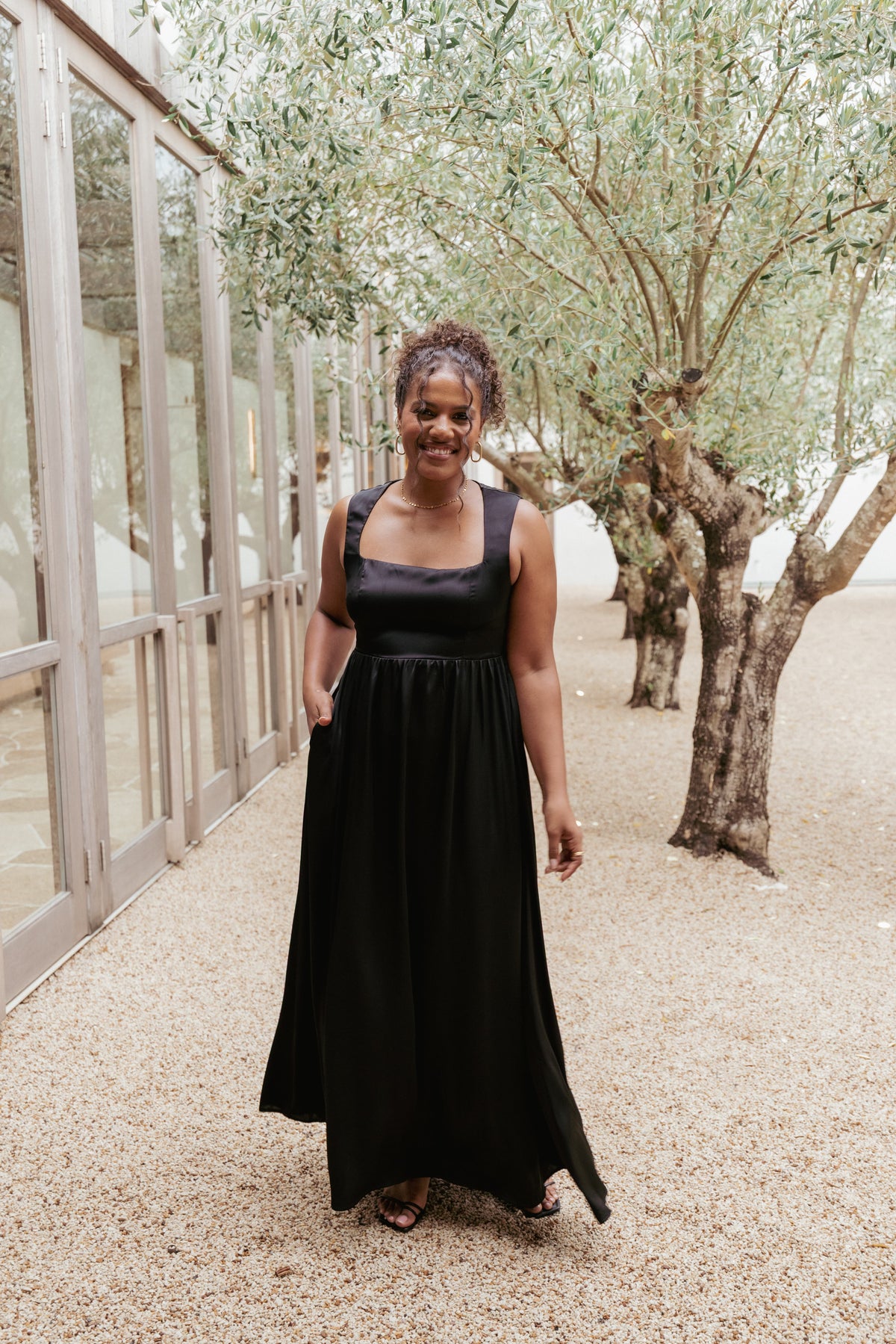 Elania Maxi Dress in Black – view 1 of 7