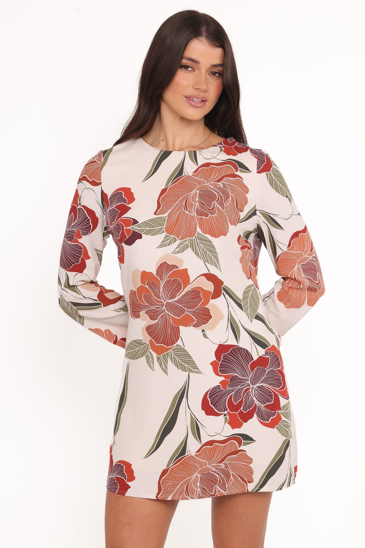 Elanira Mini Dress in Fall Floral – view 1 of 6