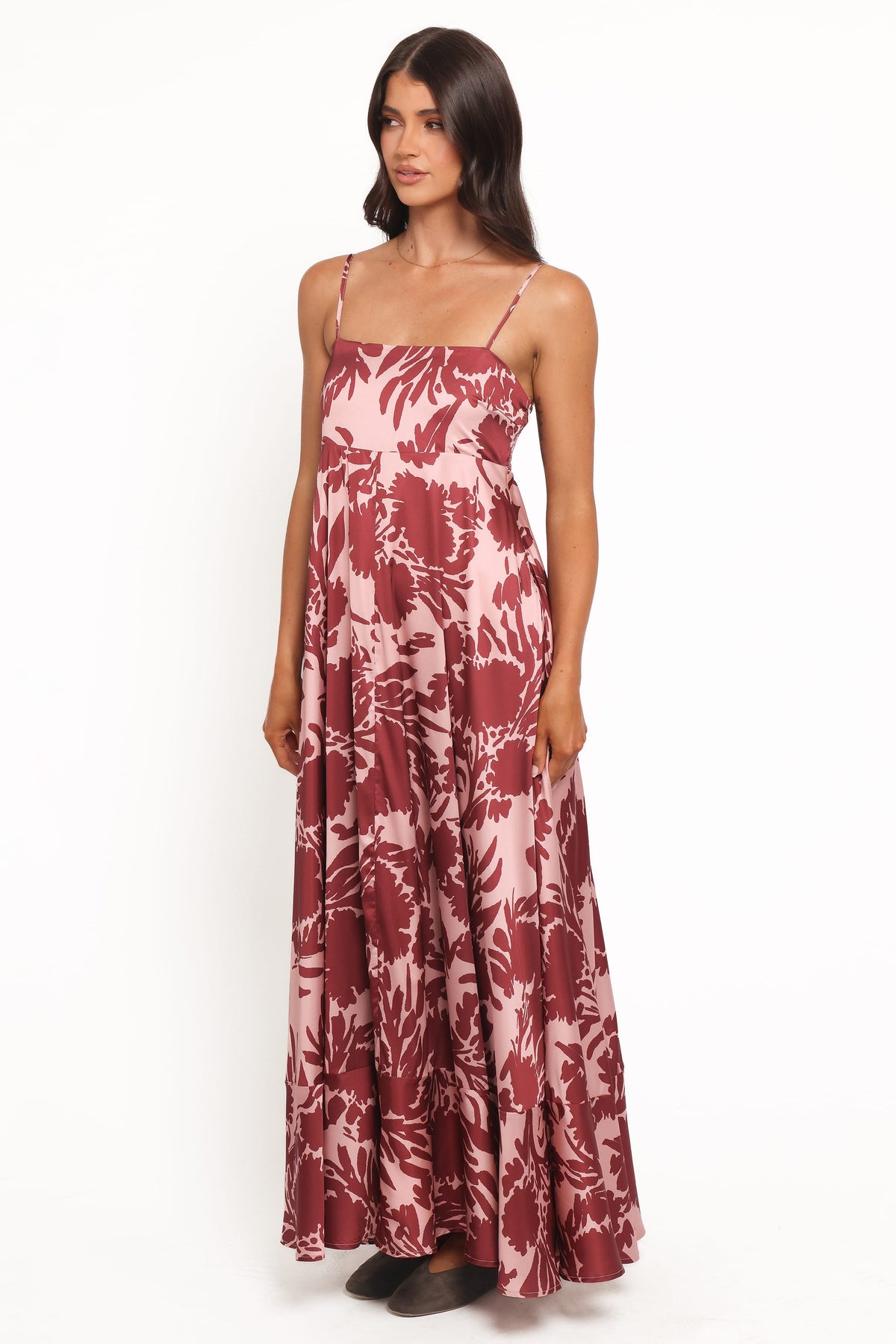 Elanor Maxi Dress in Pale Burgundy – view 4 of 8