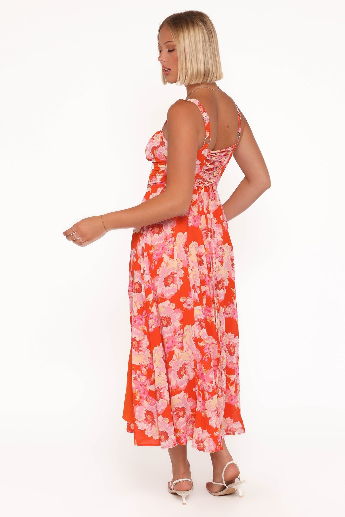 Elodie Midi Dress in Red Floral – view 4 of 7
