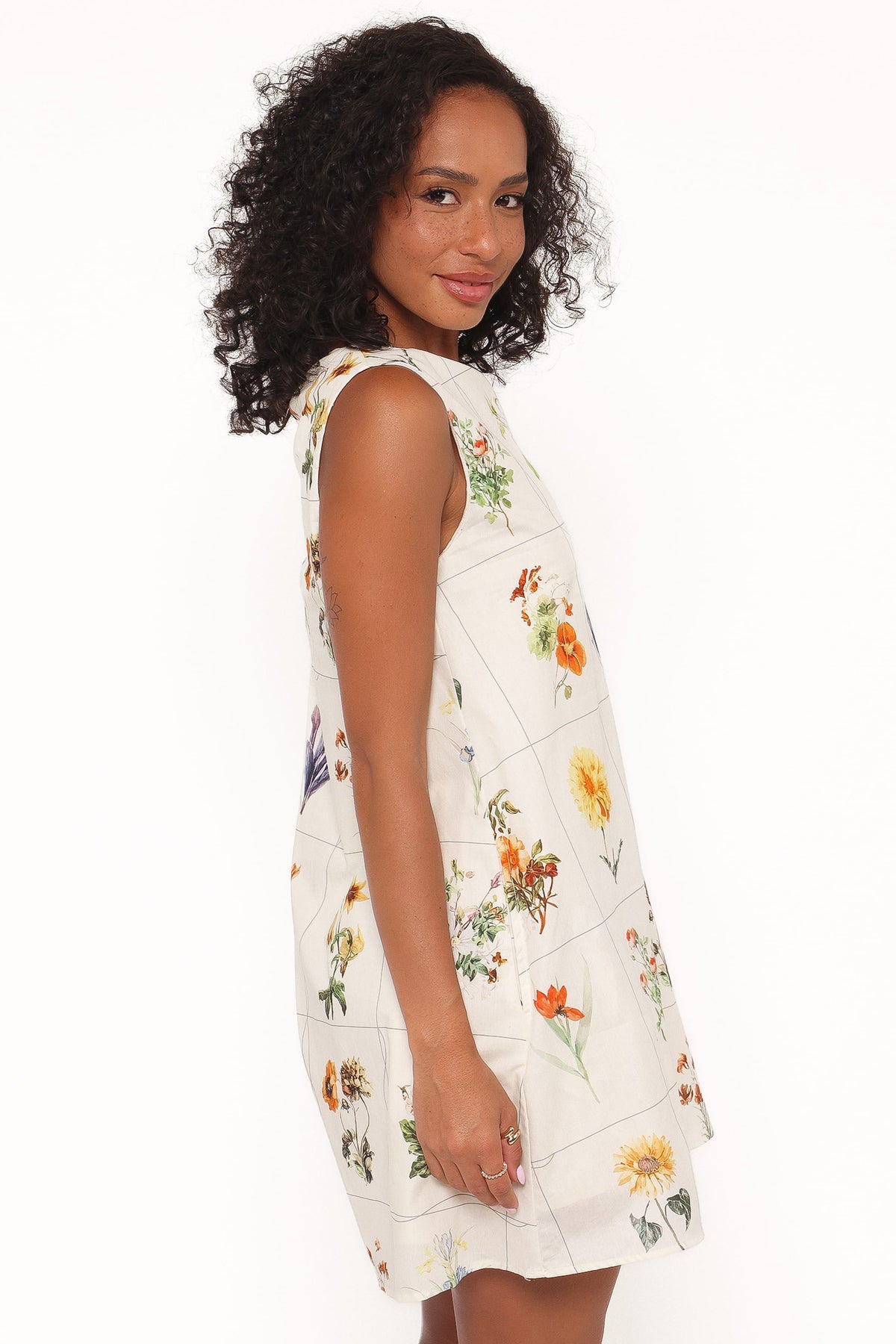 Elordi Mini Dress in Multi Flowers – view 3 of 7