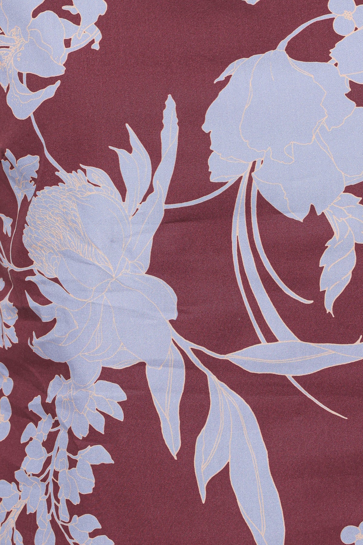 Elorna Mini Dress in Burgundy Floral – view 7 of 8