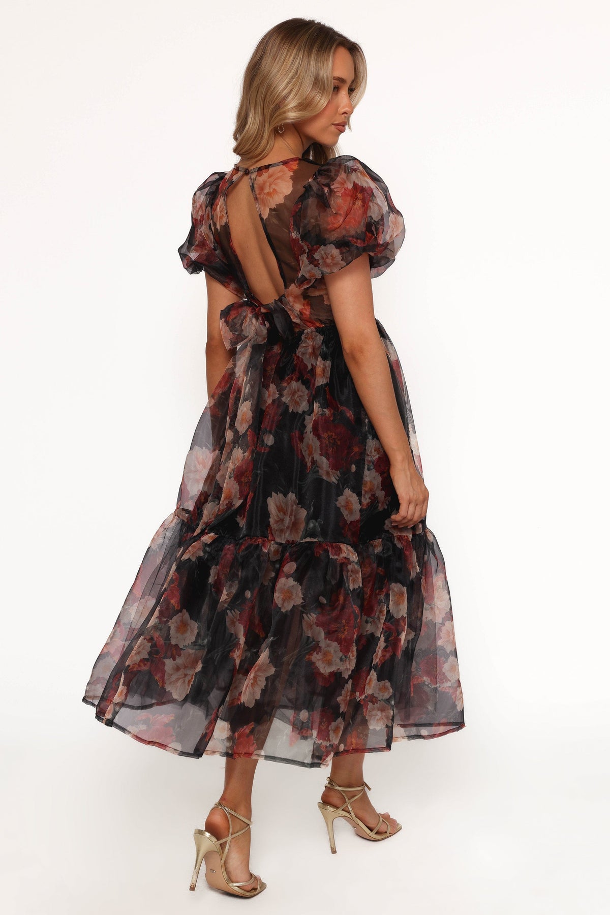 Elspeth Midi Dress in Black Floral – view 2 of 8