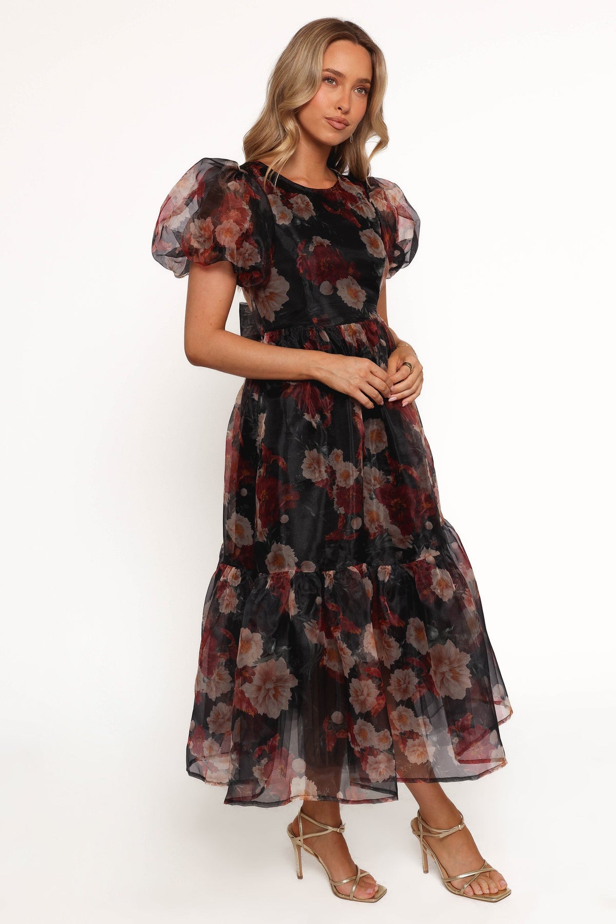 Elspeth Midi Dress in Black Floral – view 4 of 8