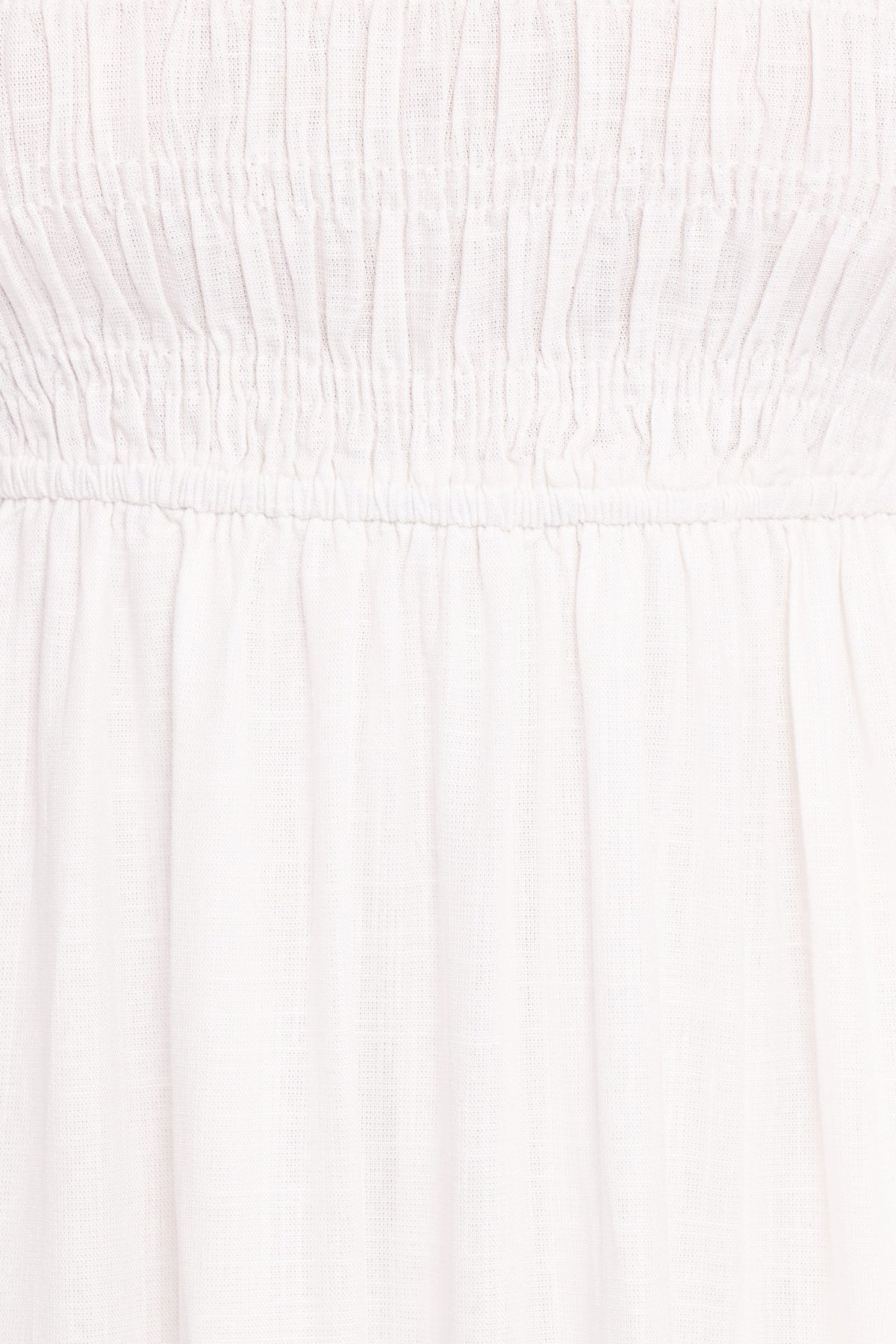Emari Puff Sleeve Mini Dress in White – view 8 of 9