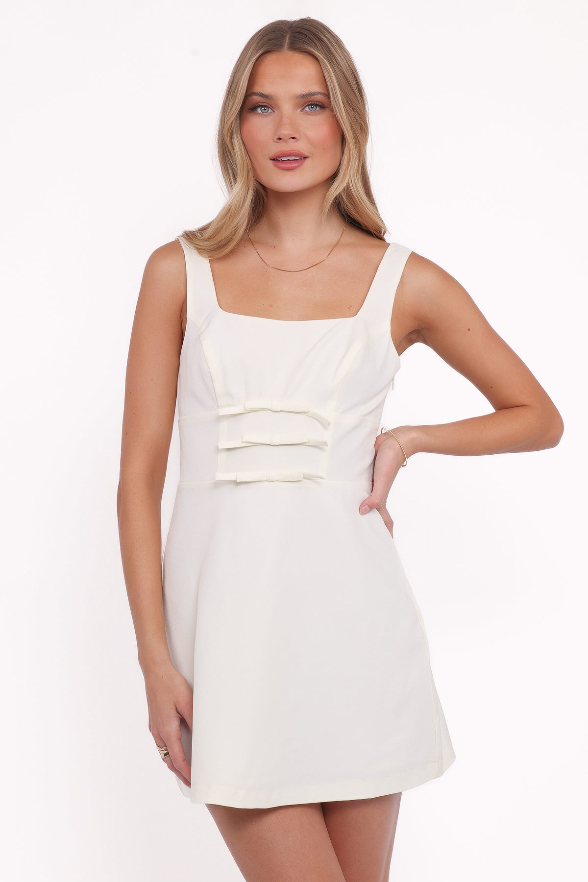 Emer Mini Dress in Cream – view 1 of 6