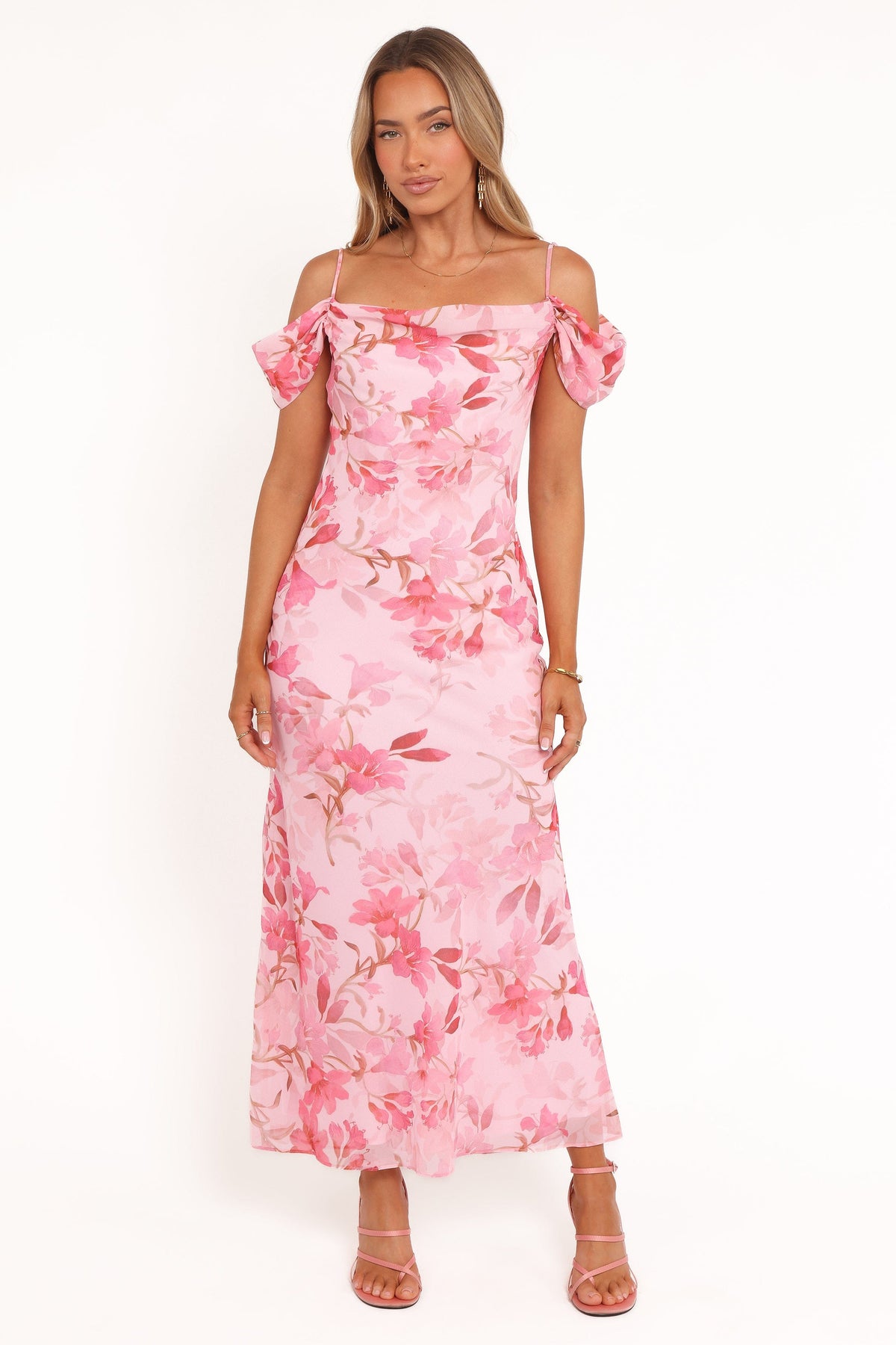 Esther Midi Dress in Pink Floral – view 2 of 8