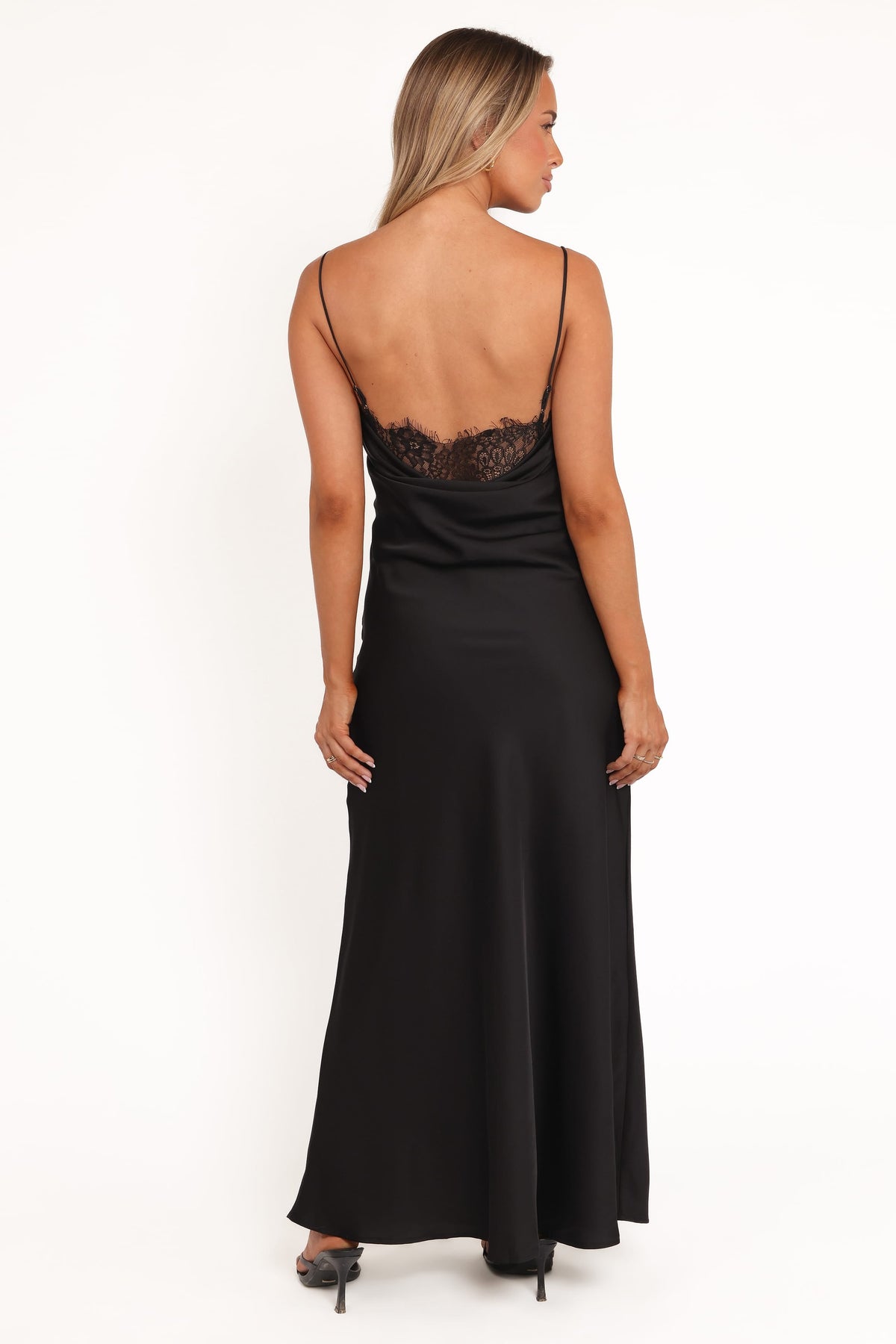 Evana Lace Maxi Dress in Black – view 5 of 8
