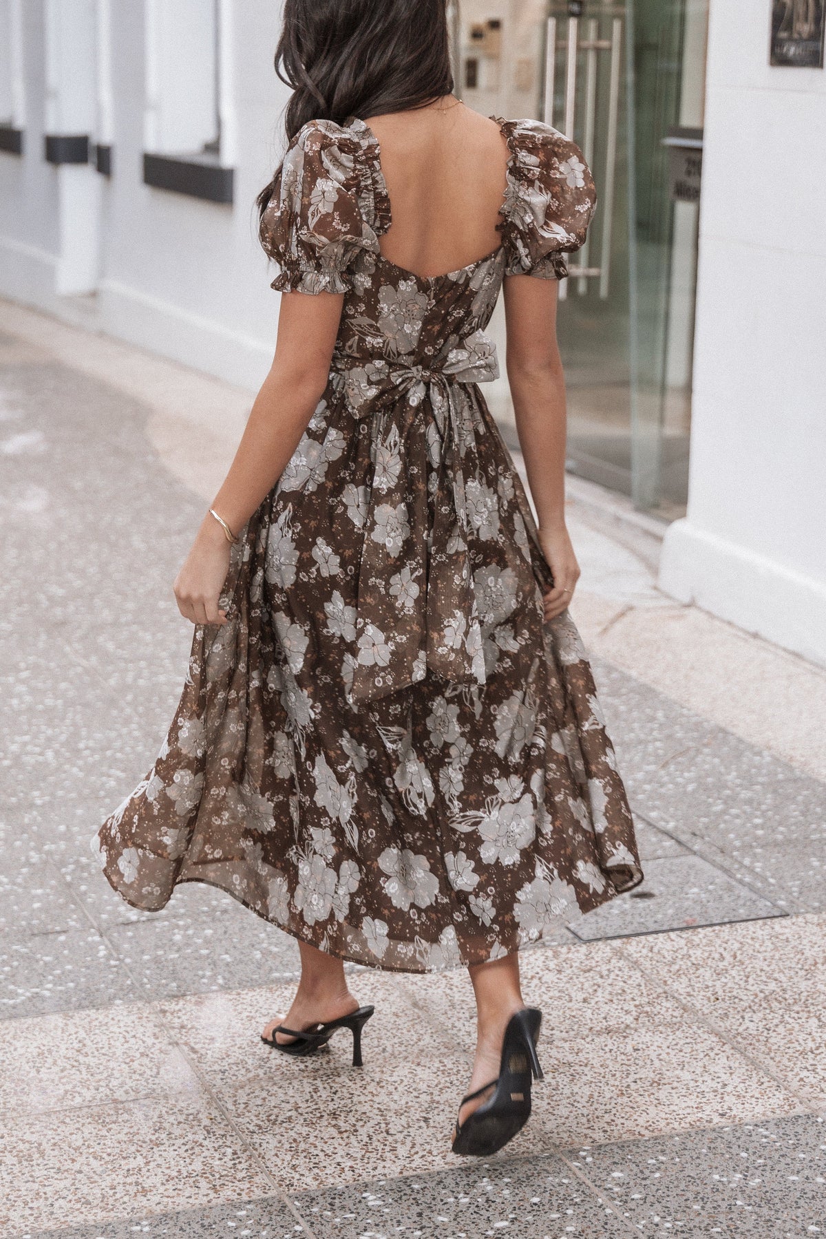 Farryn Maxi Dress in Brown/Grey – view 2 of 10