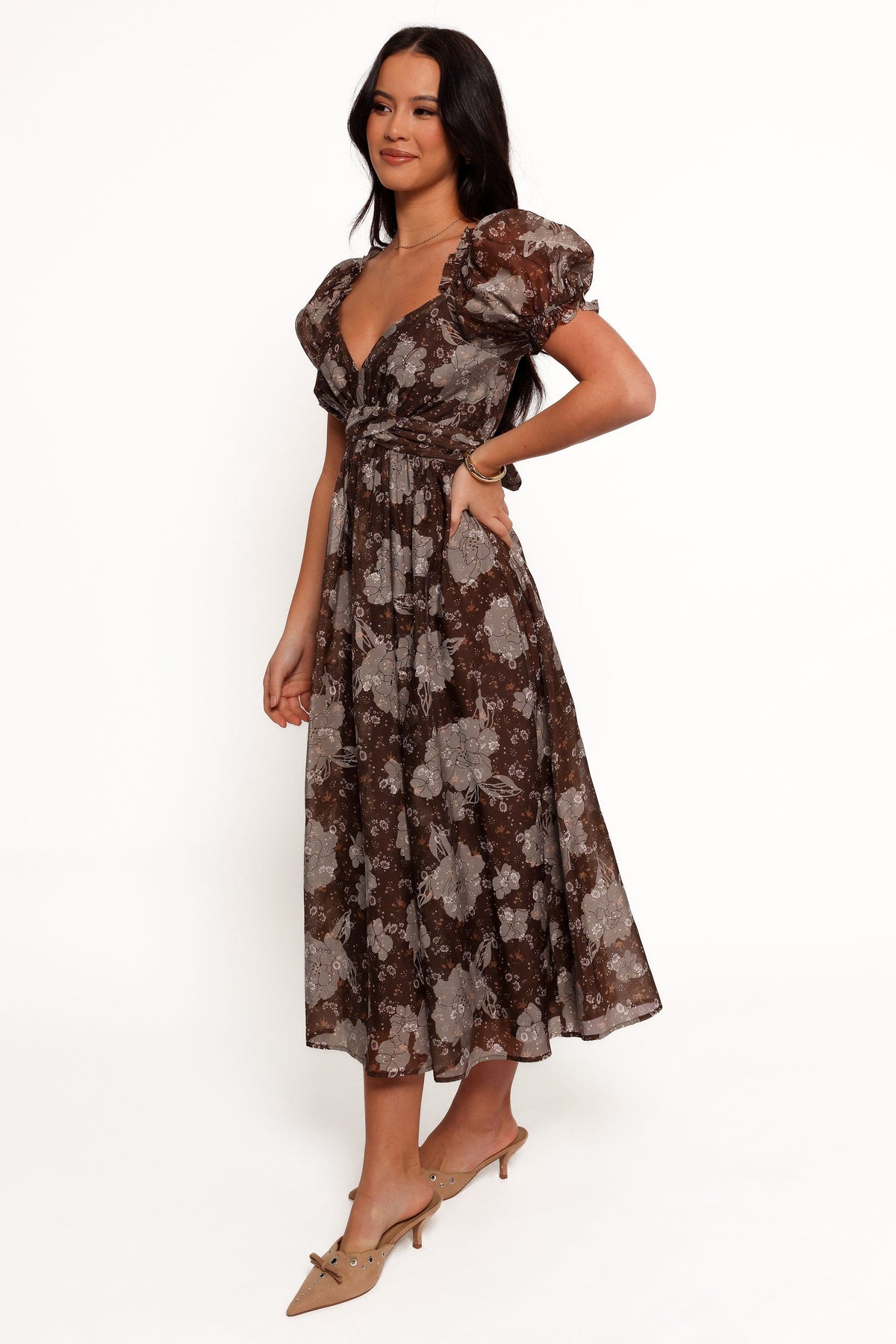 Farryn Maxi Dress in Brown/Grey – view 5 of 10