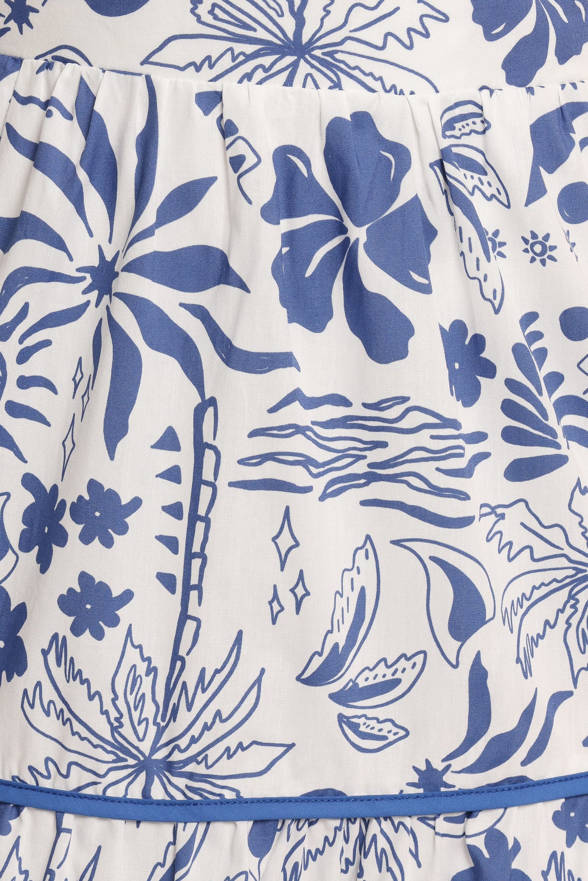 Fernanda Halterneck Maxi Dress in Blue Tropical – view 8 of 8
