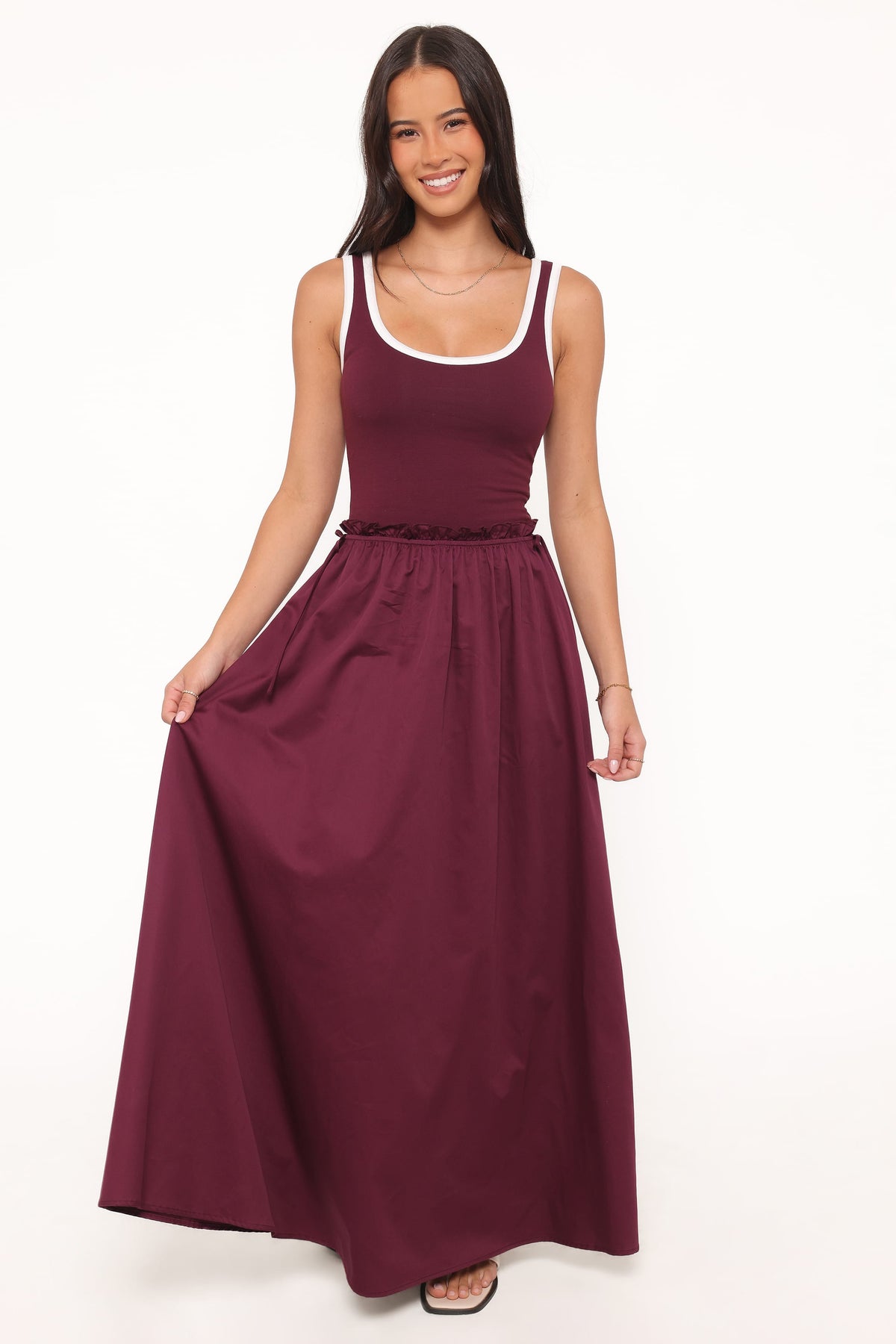 Finesse Maxi Dress in Burgundy – view 6 of 9