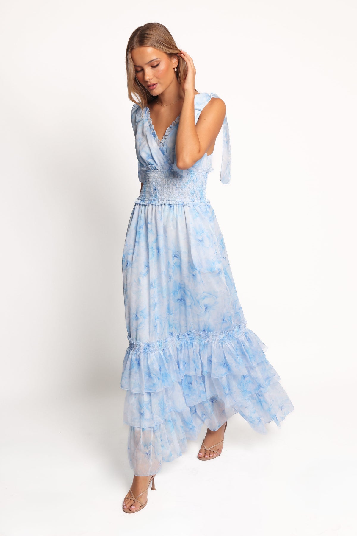 Fionna Maxi Dress in Blue Floral – view 4 of 9