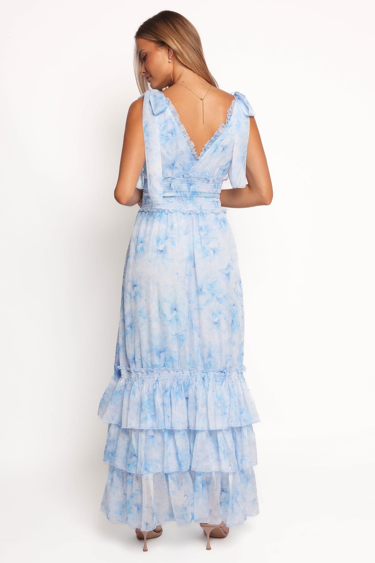 Fionna Maxi Dress in Blue Floral – view 3 of 9